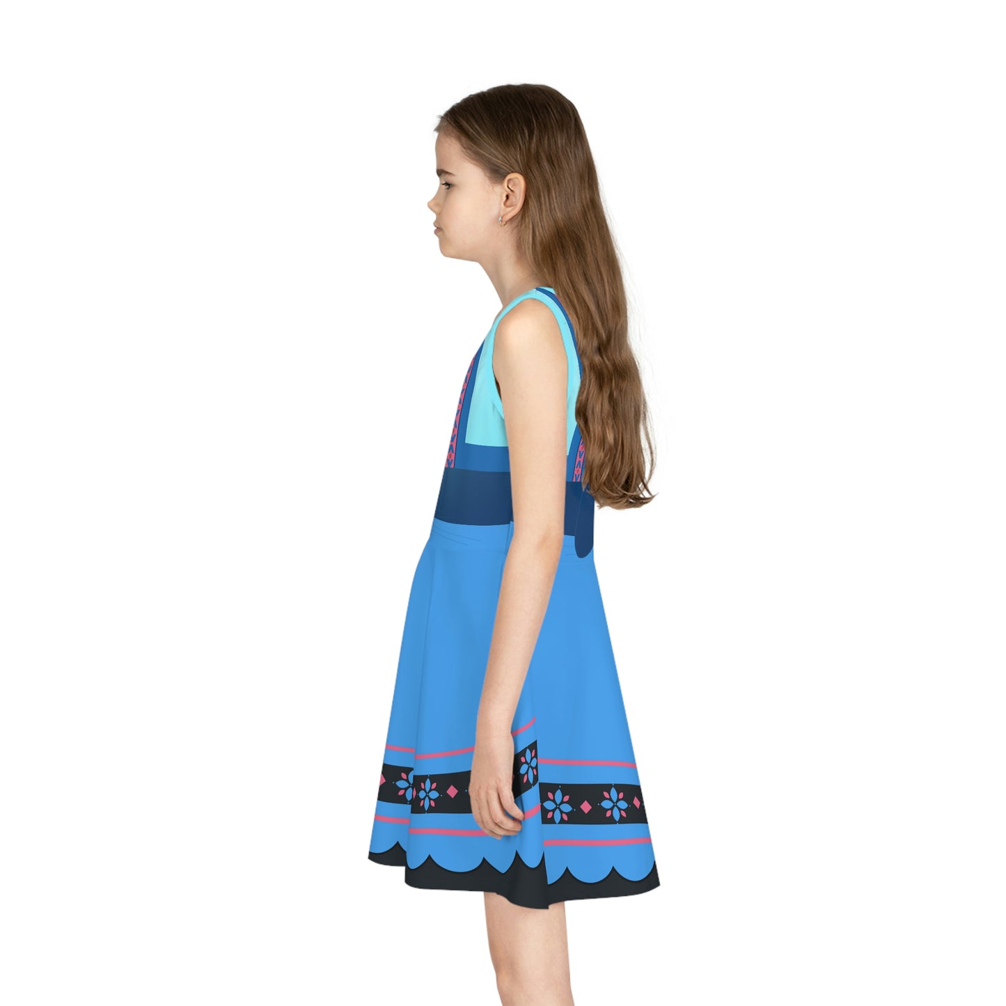 Baby Elsa Girls' Sleeveless Sundress All Over PrintAOPAOP Clothing#tag4##tag5##tag6#
