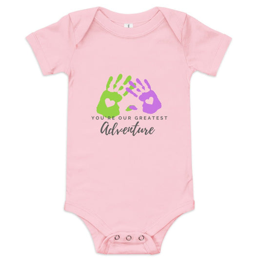 Adventure Baby short sleeve one piece adventure babybaby giftLittle Lady Shay Boutique