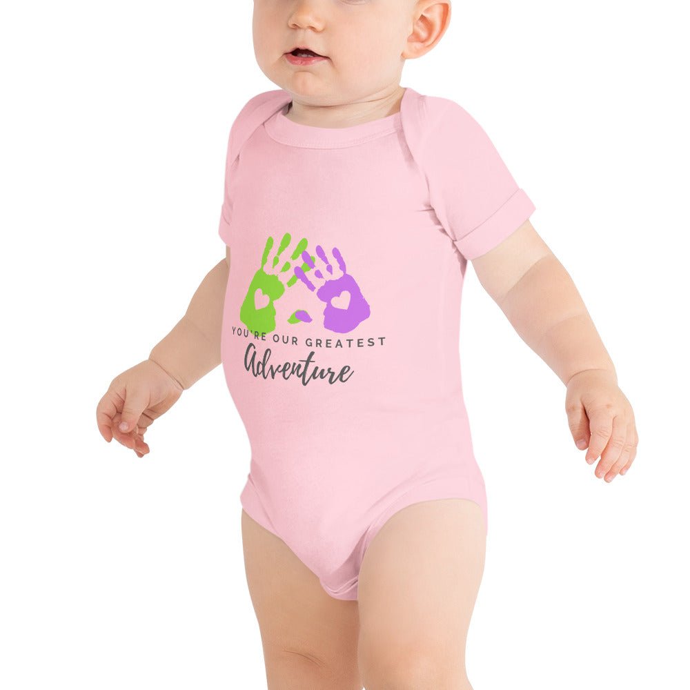 Adventure Baby short sleeve one piece adventure babybaby giftLittle Lady Shay Boutique