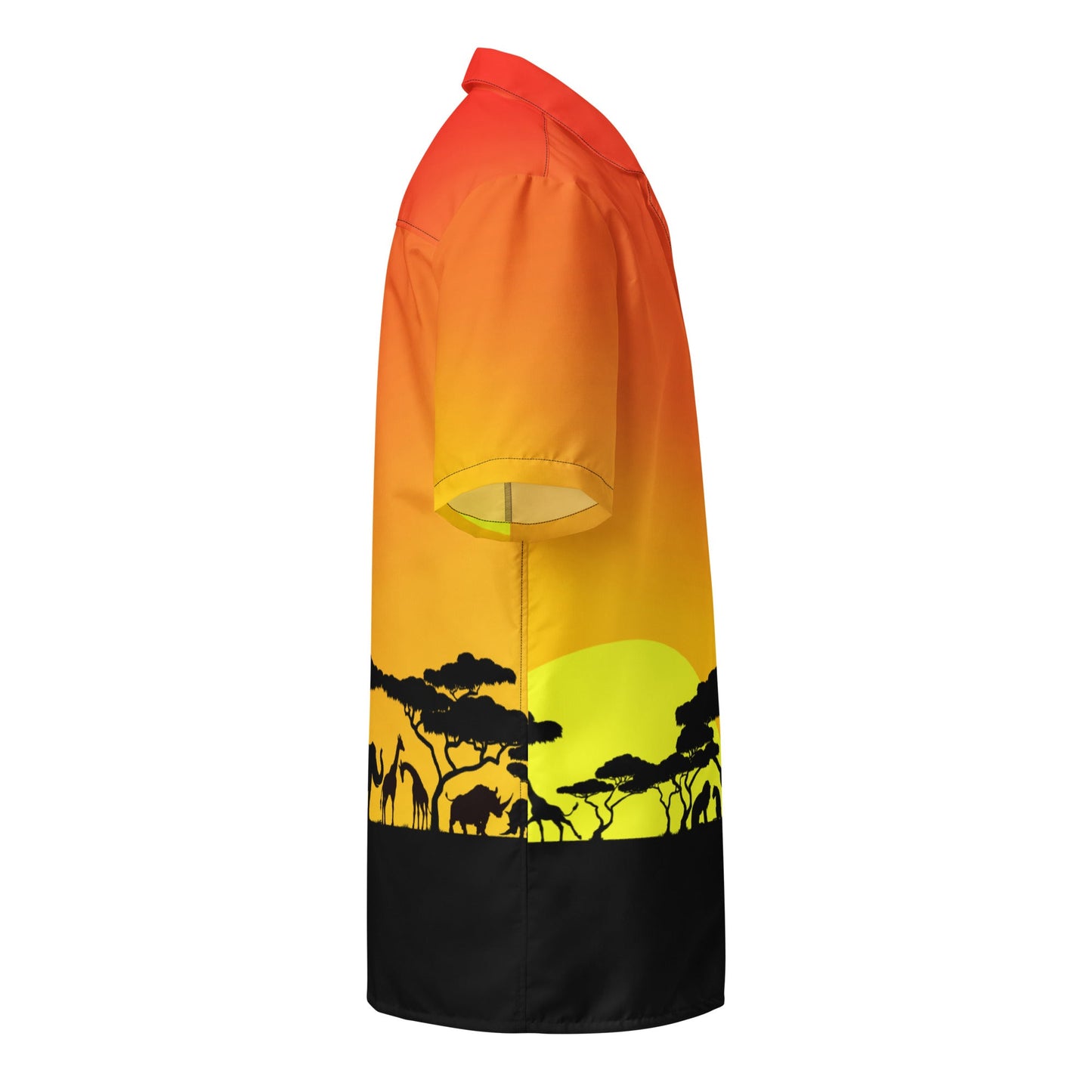 African Safari Unisex button shirt african safari topanimal kingdom topAdult T-ShirtWrong Lever Clothing