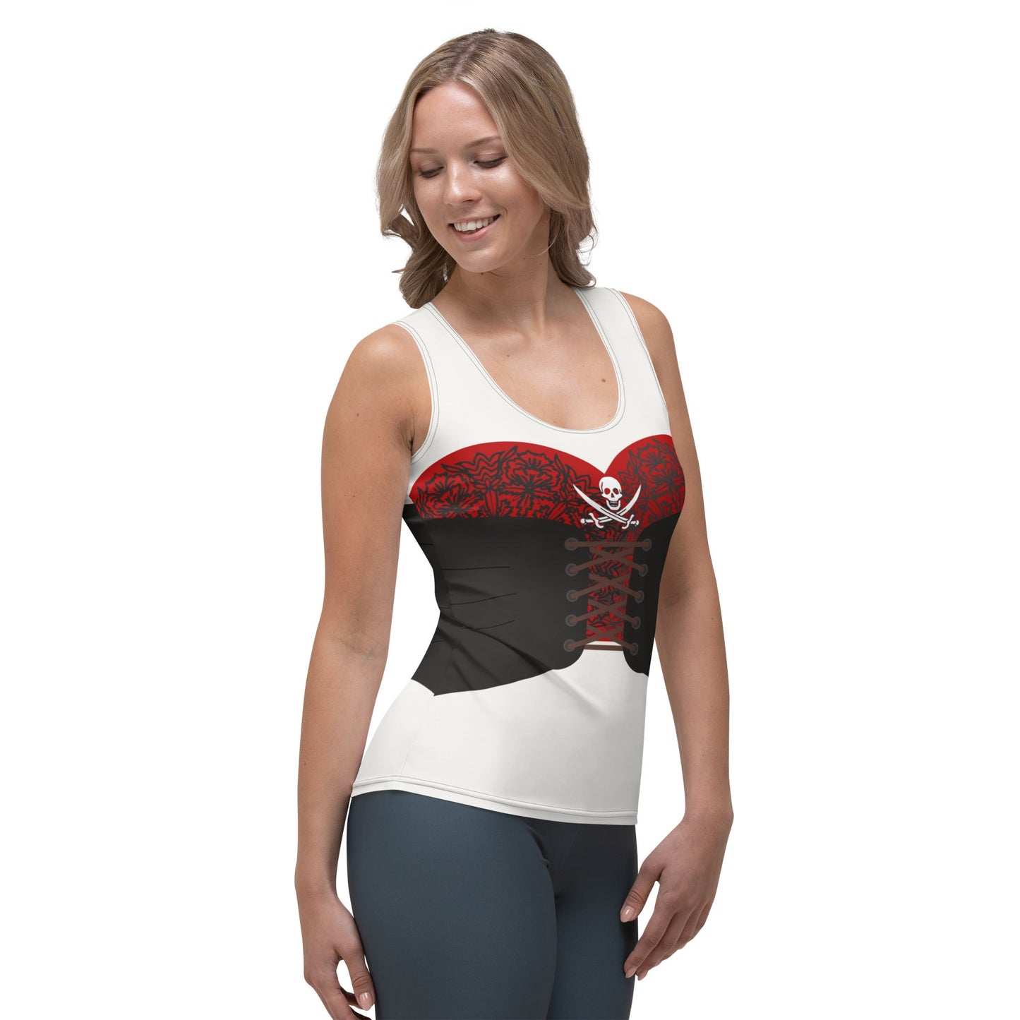 Ahoy Matey Pirate Tank Top- Pirate Night, Running Costume, Cosplay boo to youcostumecruise clothing#tag4##tag5##tag6#