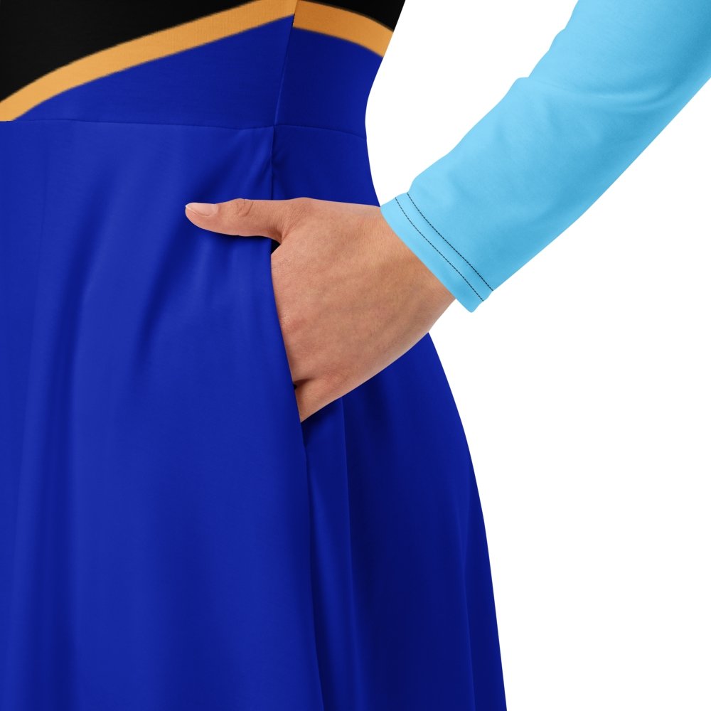 Anna Inspired long sleeve midi dress anna and elsadisney 50th anniversarydisney cosplay#tag4##tag5##tag6#