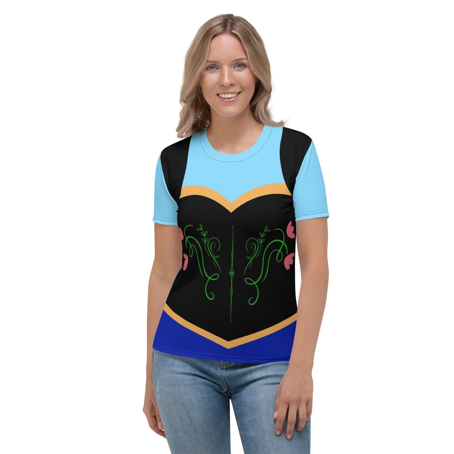 Anna inspired Women's Relaxed T-shirt- easy cosplay, costume, trip style adult disneydisney 50th anniversarydisney adult#tag4##tag5##tag6#