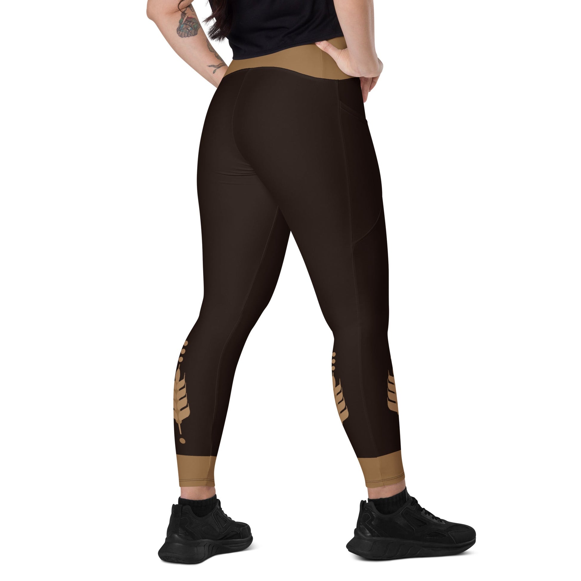 Anna Leggings with pockets- running costume, cosplay- princess style active wearanna costumeanna frozen#tag4##tag5##tag6#