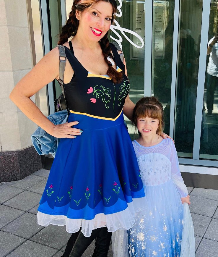 Anna Skater Dress, Princess dress for trips, cosplay adult disneyannaanna dress adults#tag4##tag5##tag6#
