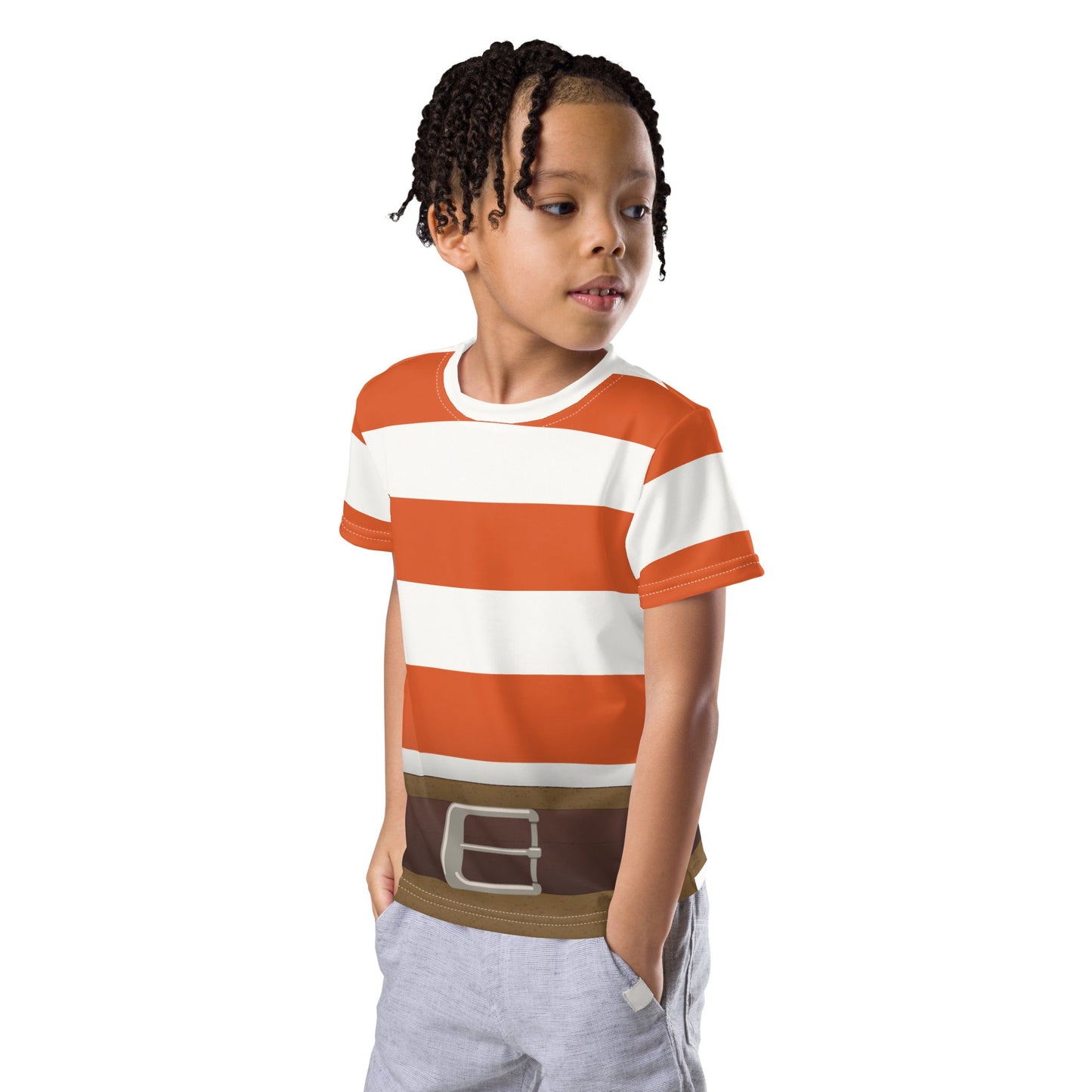 Anxiety Emotion Kids crew neck t-shirt anxiety costumeanxiety inside outKids T-ShirtWrong Lever Clothing