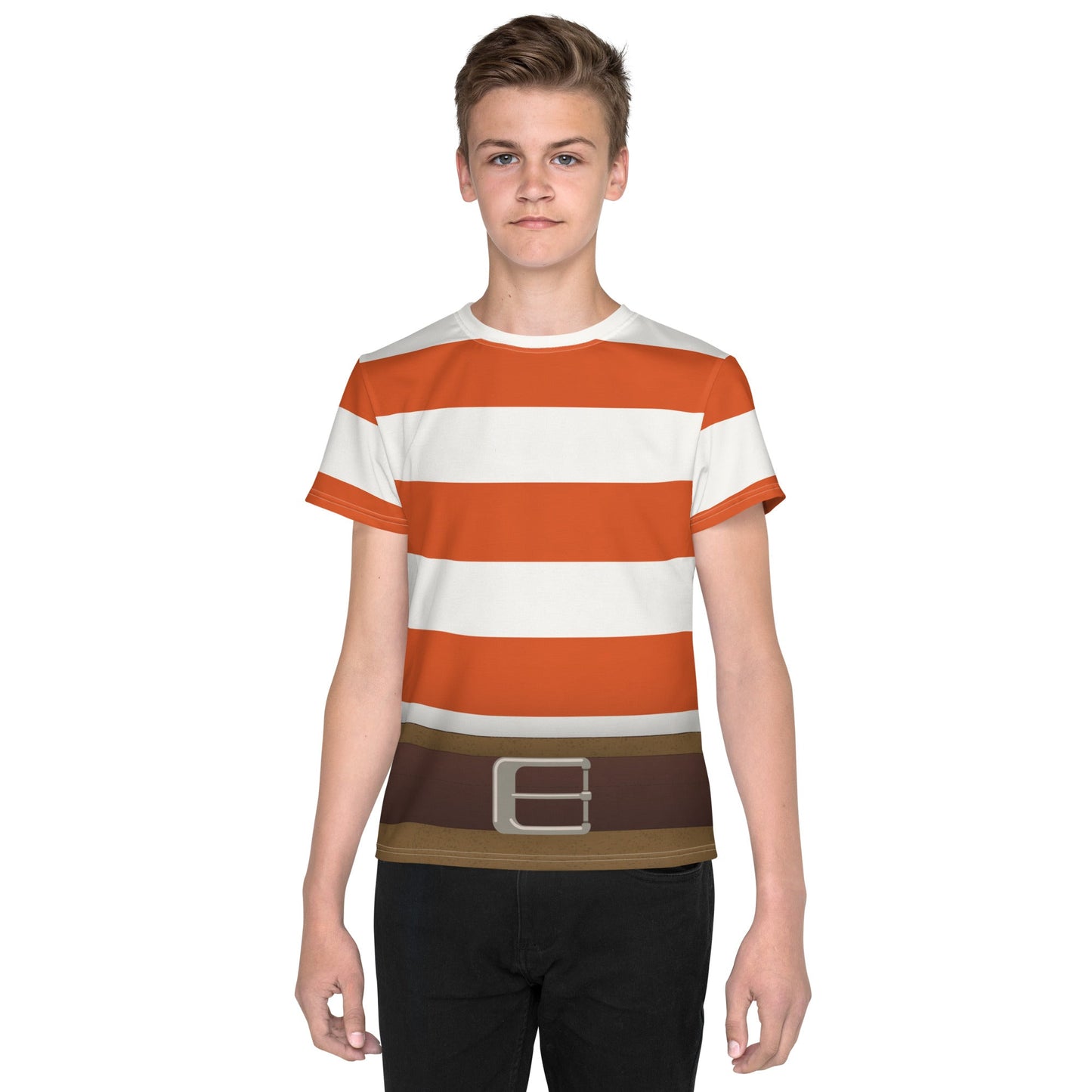 Anxiety Emotion Youth crew neck t-shirt anxiety costumeanxiety inside outKids T-ShirtWrong Lever Clothing