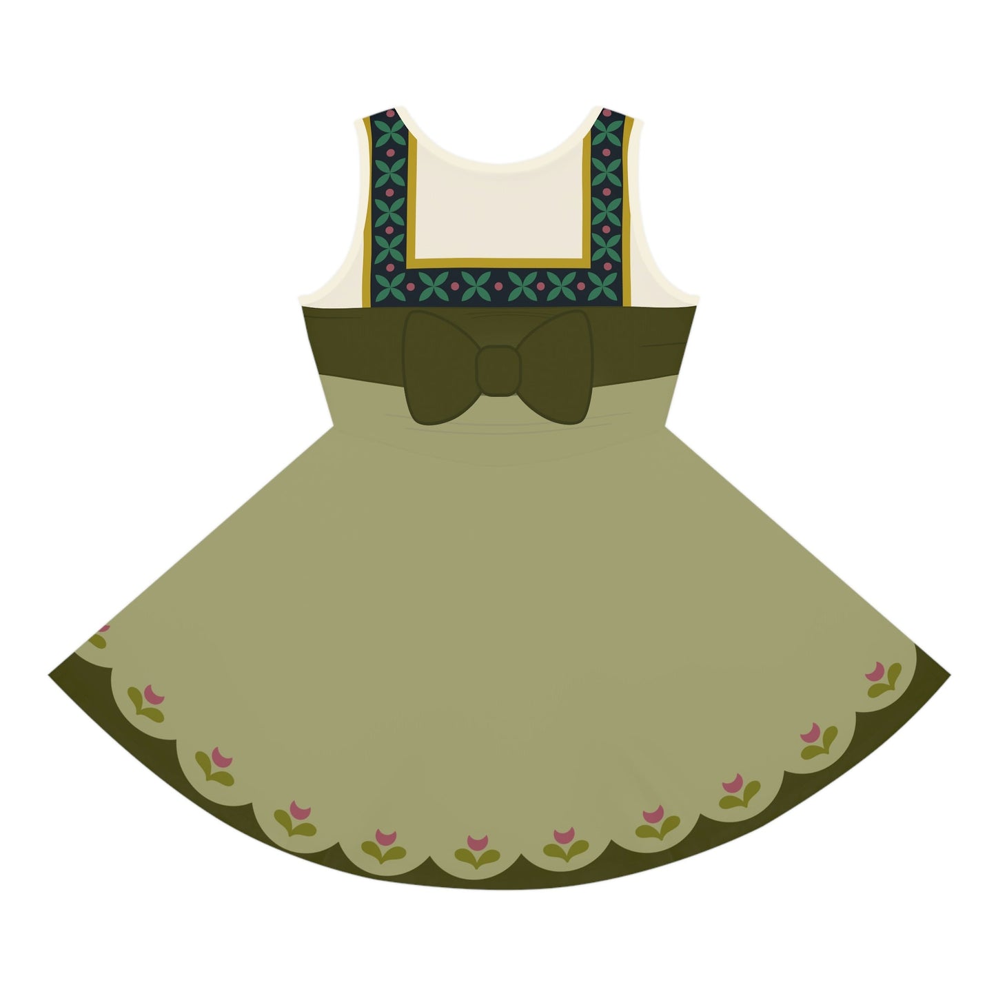 Baby Anna Girls' Sleeveless Sundress All Over Printanna elsaanna frozen#tag4##tag5##tag6#