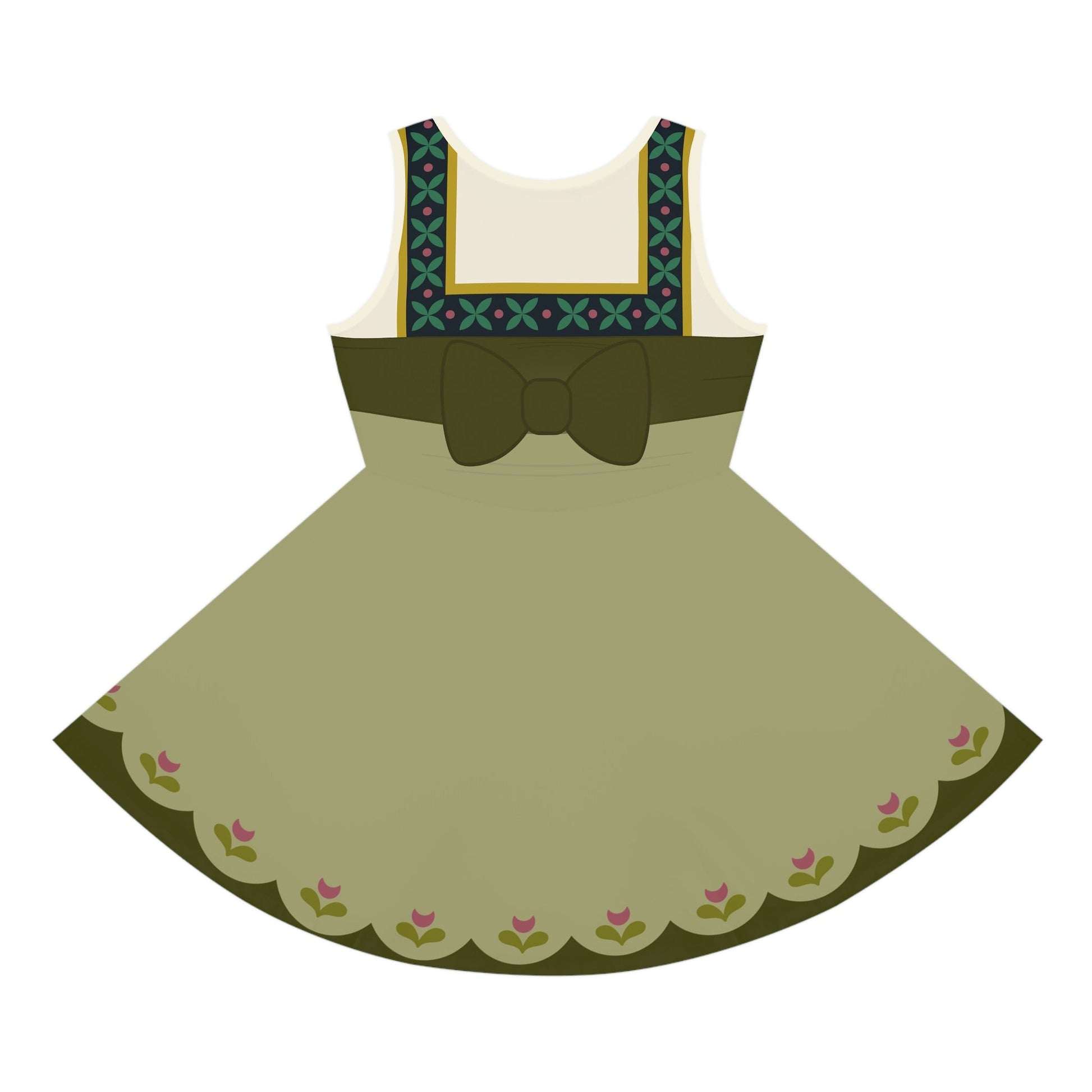 Baby Anna Girls' Sleeveless Sundress All Over Printanna elsaanna frozen#tag4##tag5##tag6#