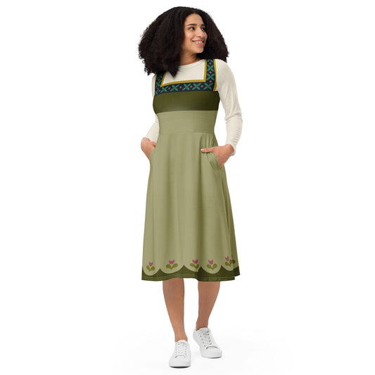 Baby Anna long sleeve midi dress anna elsababy anna dollbaby anna dress#tag4##tag5##tag6#