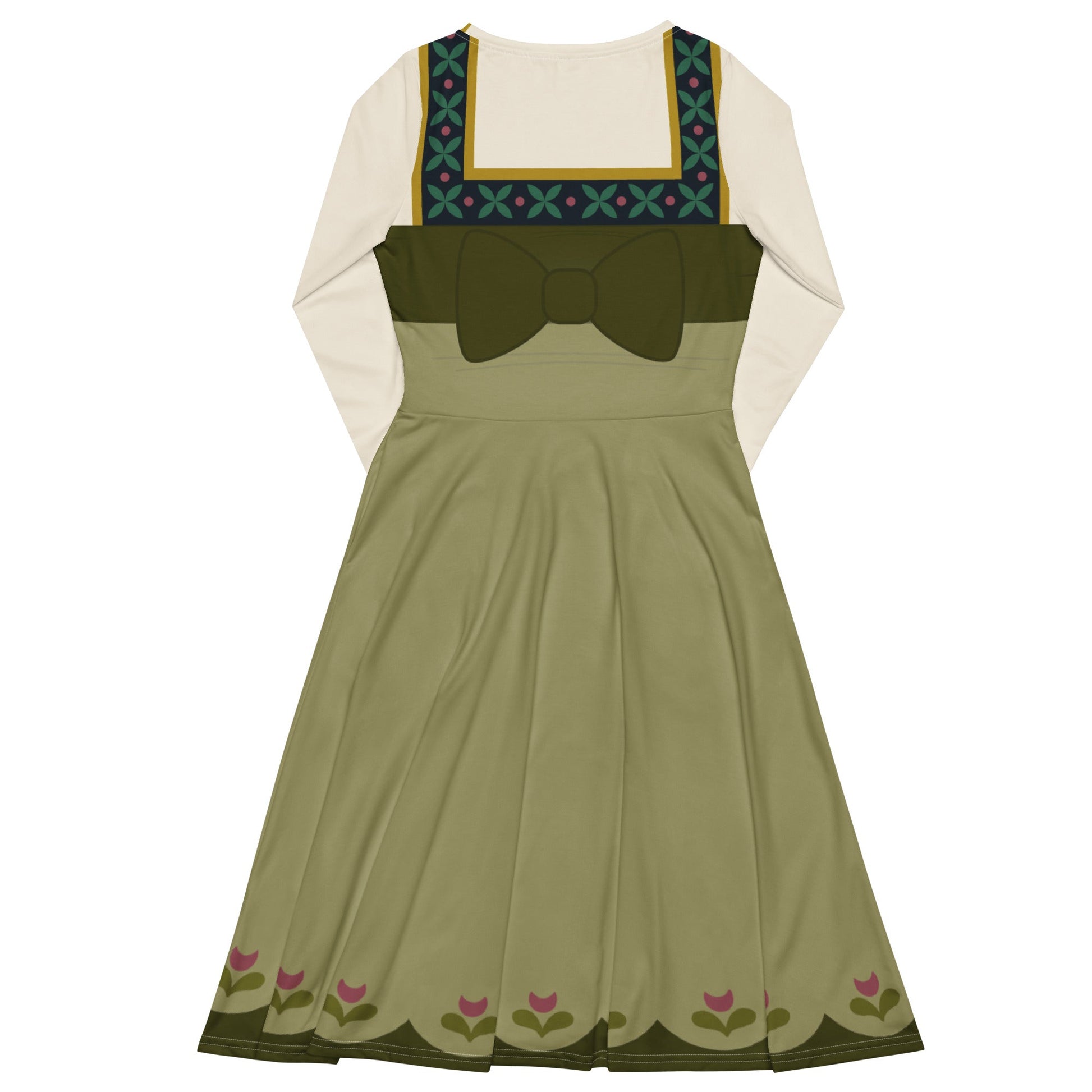 Baby Anna long sleeve midi dress anna elsababy anna dollbaby anna dress#tag4##tag5##tag6#
