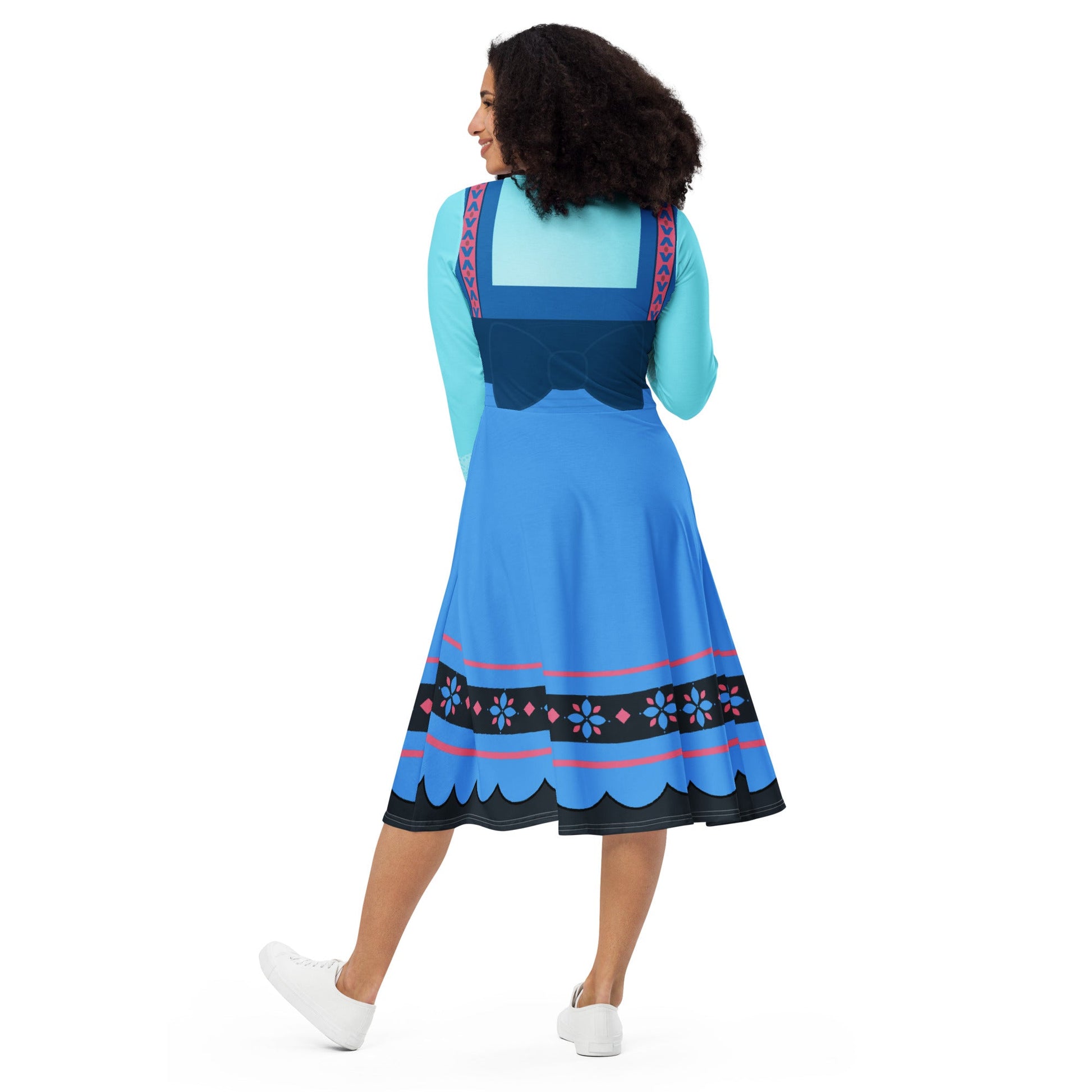 Baby Anna long sleeve midi dress active wearannababy frozen#tag4##tag5##tag6#