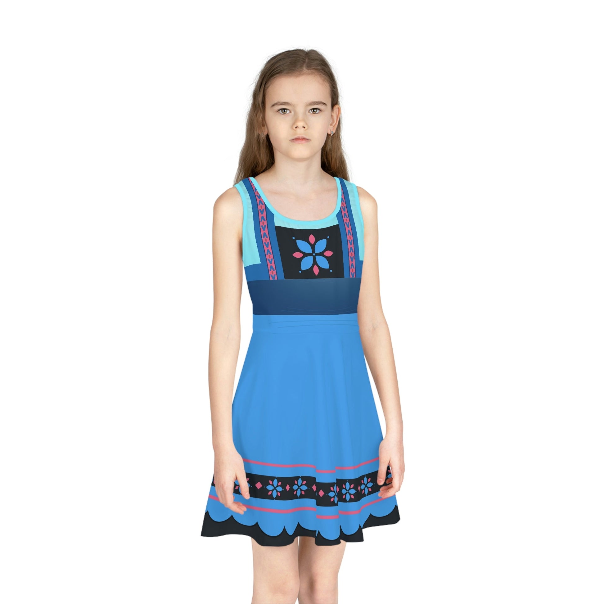 Baby Elsa Girls' Sleeveless Sundress All Over PrintAOPAOP Clothing#tag4##tag5##tag6#