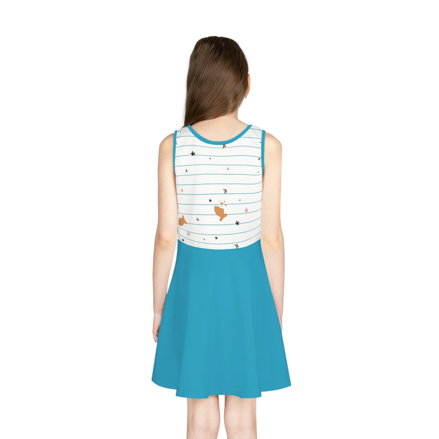 Back to School Girls' Sleeveless Sundress All Over PrintAOPAOP Clothing#tag4##tag5##tag6#