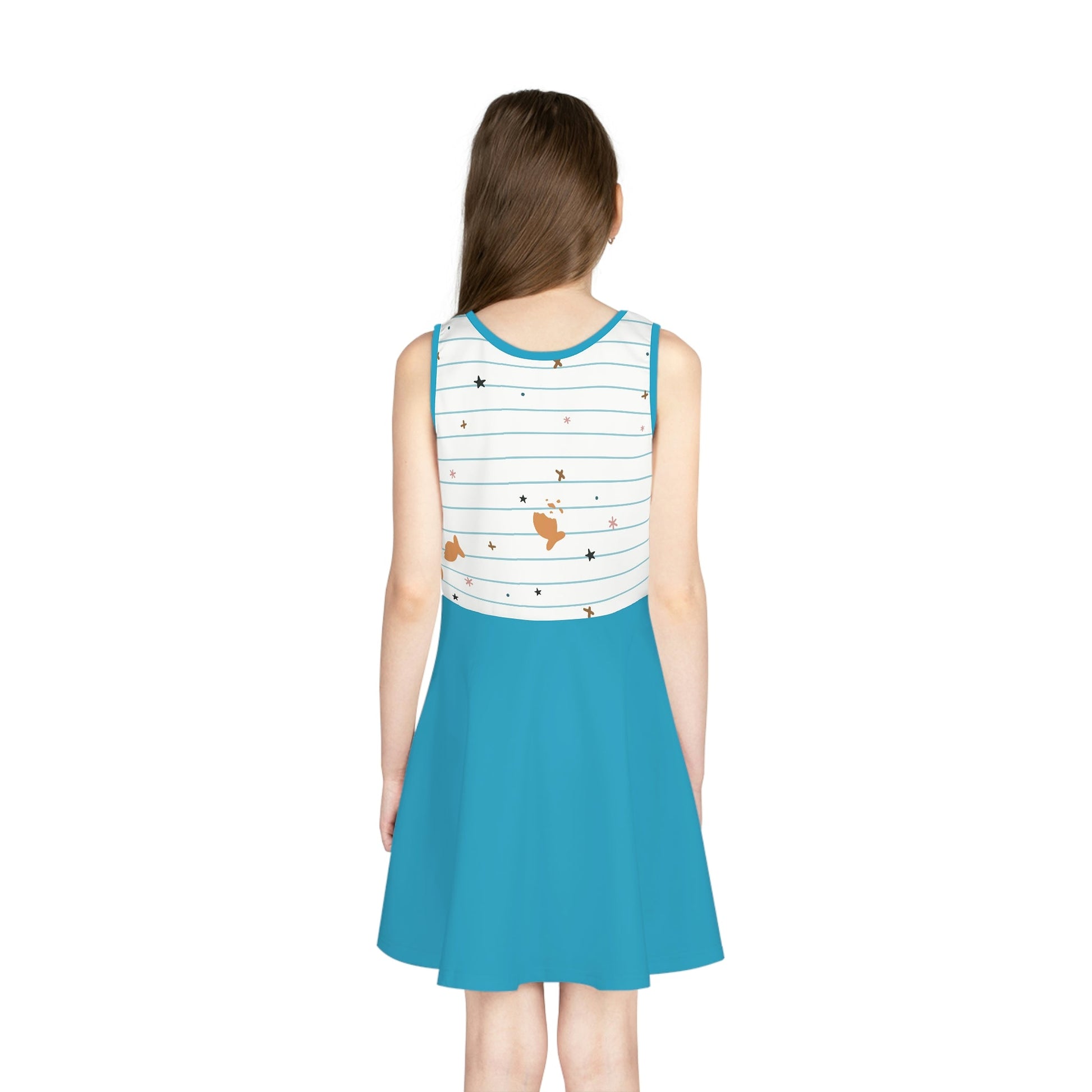 Back to School Girls' Sleeveless Sundress All Over PrintAOPAOP Clothing#tag4##tag5##tag6#