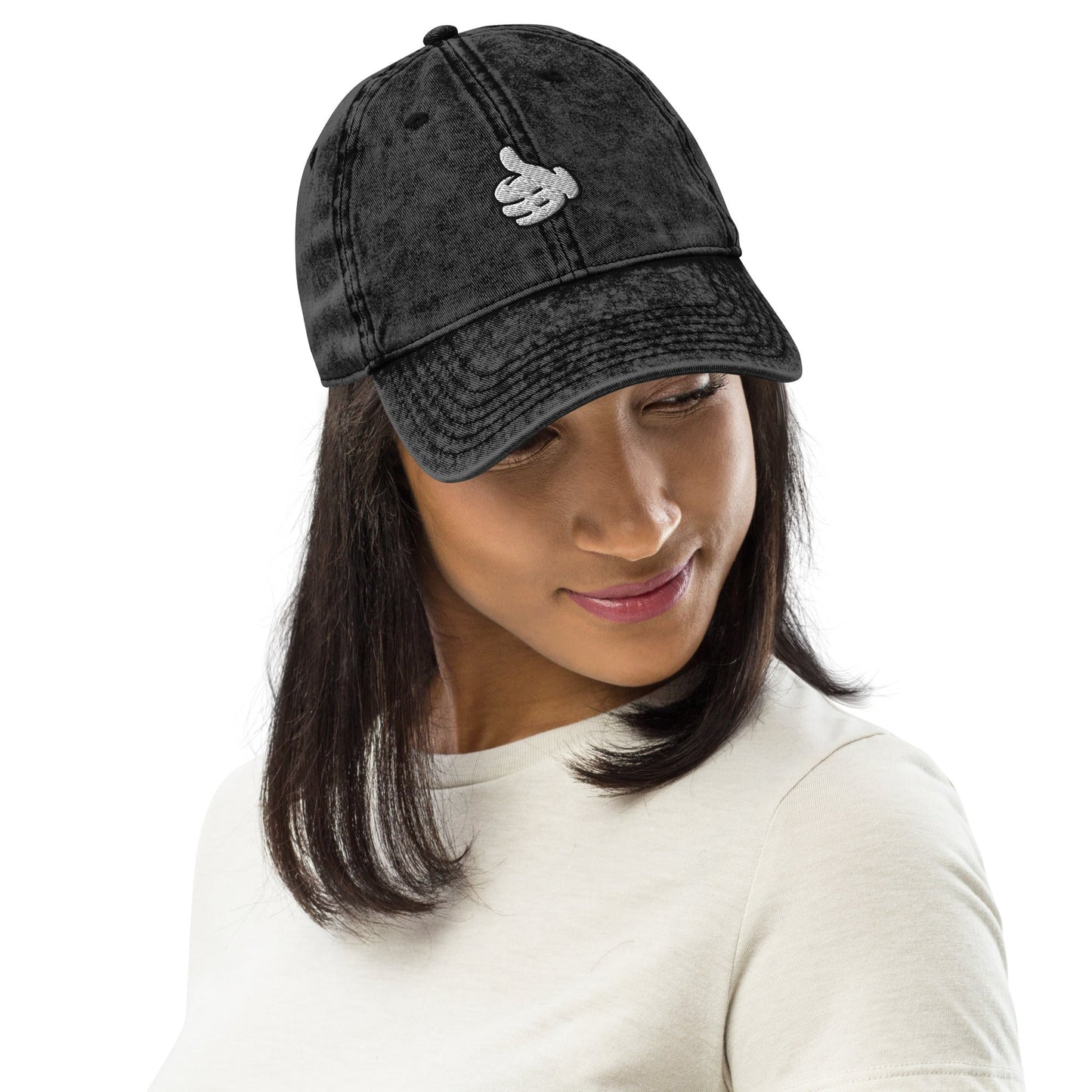 Big Thumbs Up Vintage Cotton Twill Cap adult Mickey mousecruise styleLittle Lady Shay Boutique