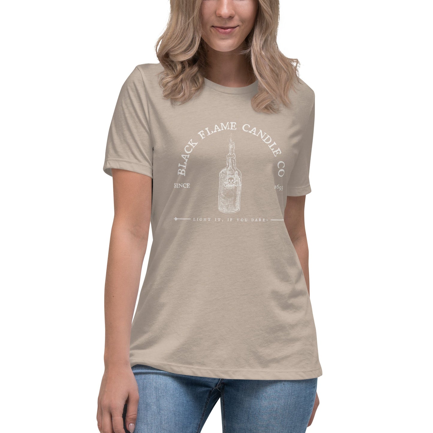 Black Flame Candle Company Women's Relaxed T-Shirt happiness is addictive#tag4##tag5##tag6#