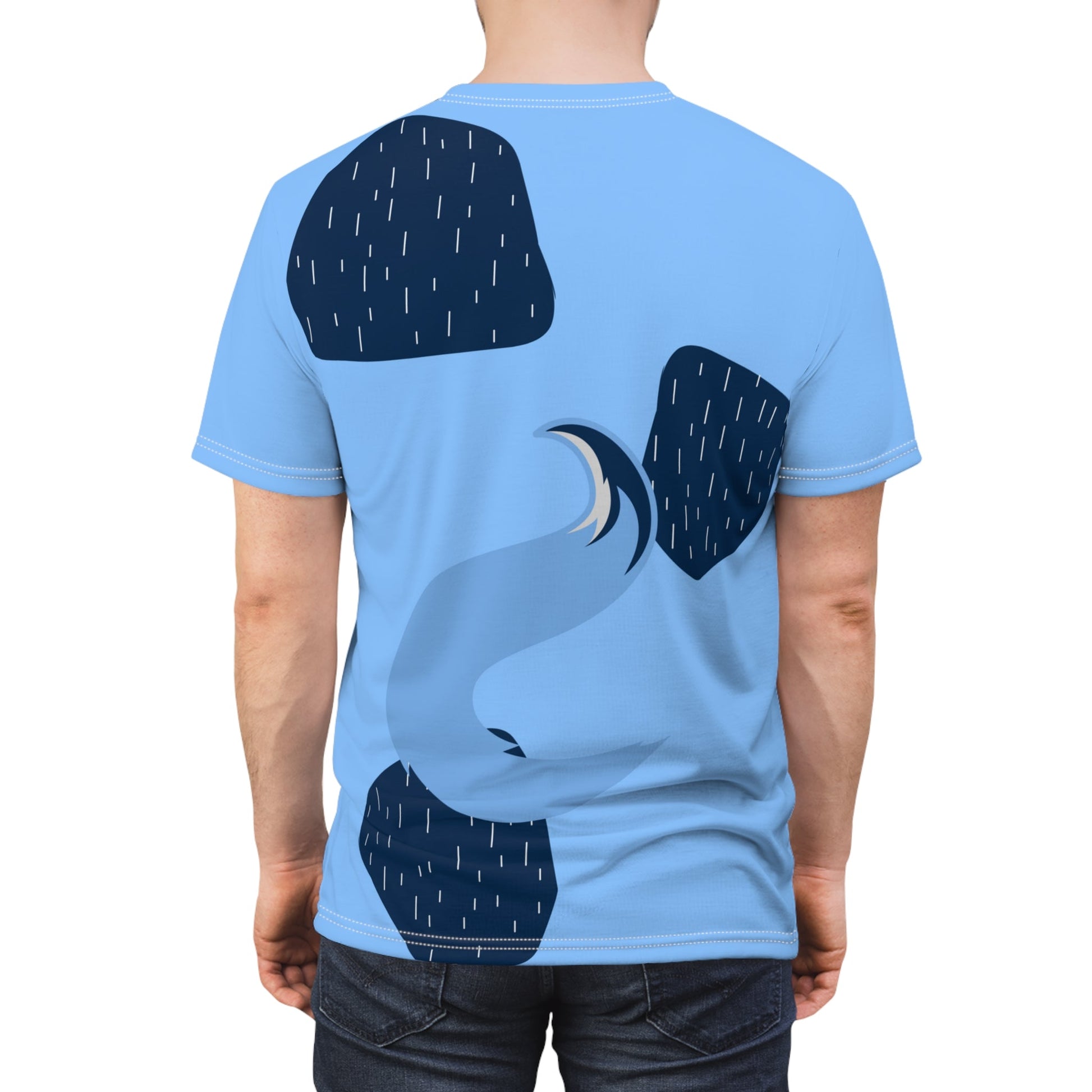 Blue Heeler Dad Unisex Tee (AOP) All Over PrintAOP ClothingAssembled in the USA#tag4##tag5##tag6#