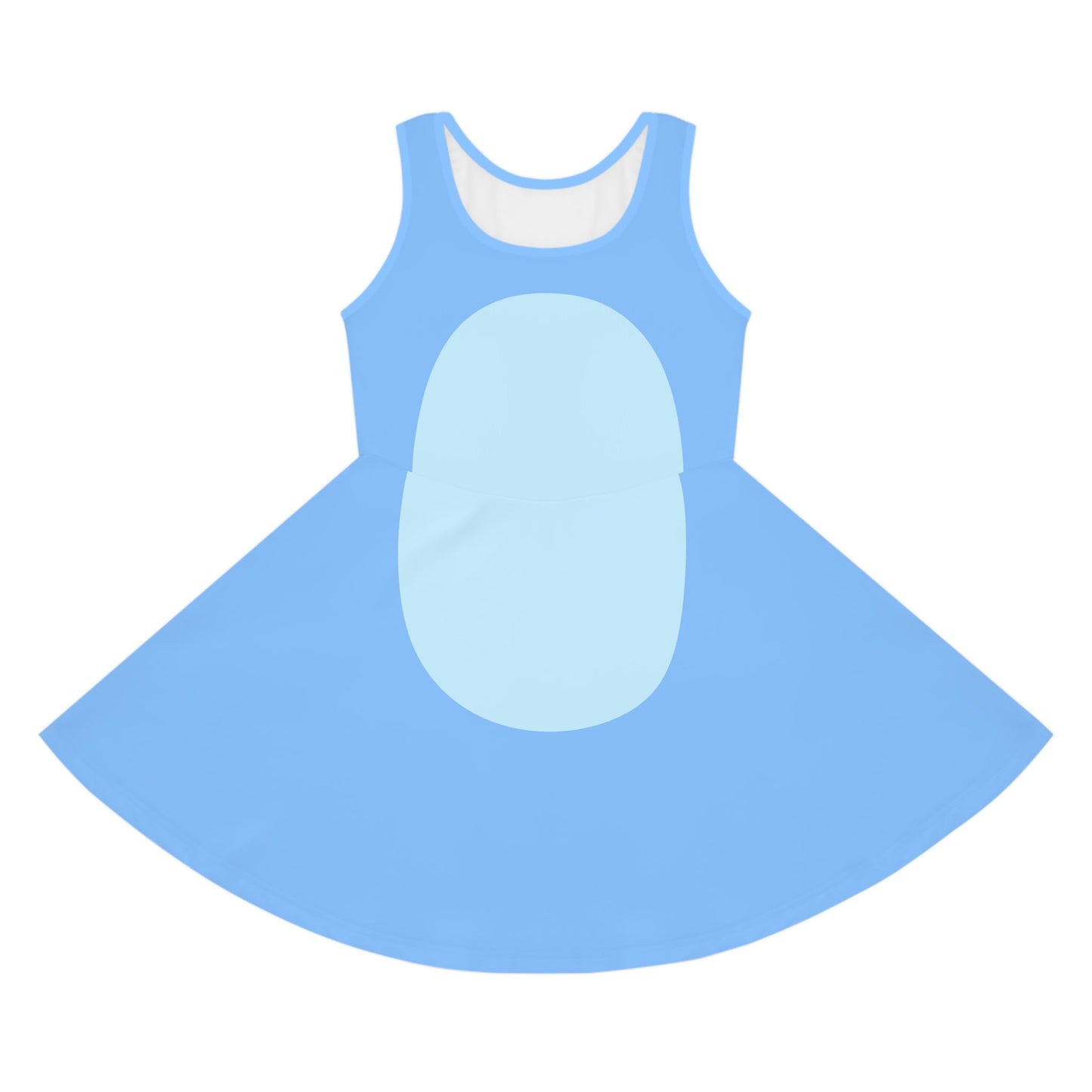 Blue Heeler Dog Girls' Sleeveless Sundress- Costume, Cosplay All Over PrintAOPAOP Clothing#tag4##tag5##tag6#