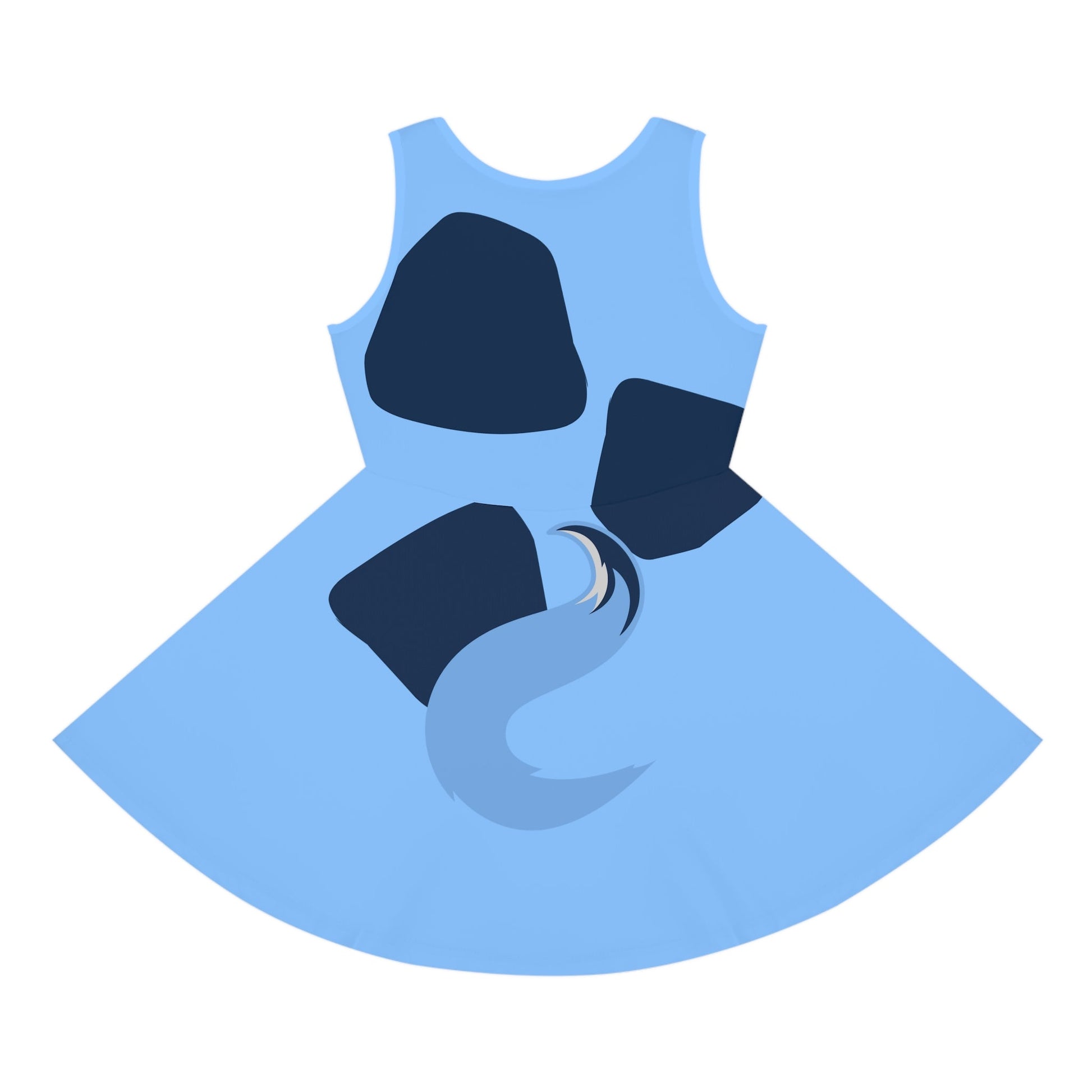 Blue Heeler Dog Girls' Sleeveless Sundress- Costume, Cosplay All Over PrintAOPAOP Clothing#tag4##tag5##tag6#