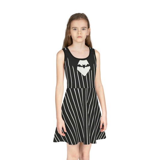 Bone Daddy Girls' Sleeveless Sundress (AOP) All Over PrintAOPAOP Clothing#tag4##tag5##tag6#