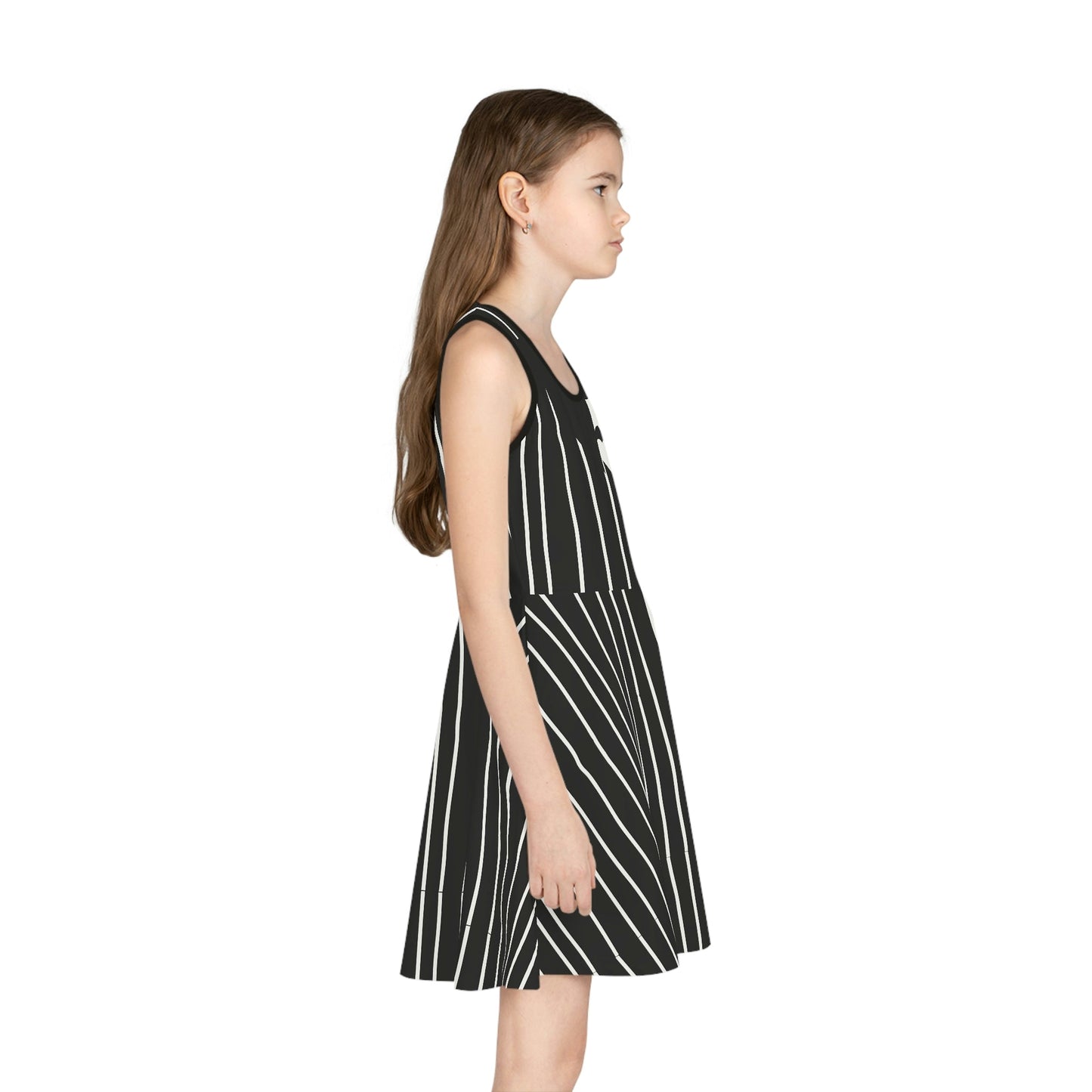 Bone Daddy Girls' Sleeveless Sundress (AOP) All Over PrintAOPAOP Clothing#tag4##tag5##tag6#