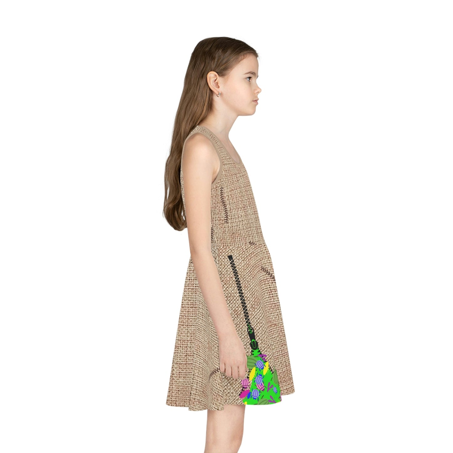 Boogie Man Girls' Sleeveless Sundress (AOP) All Over PrintAOPAOP Clothing#tag4##tag5##tag6#