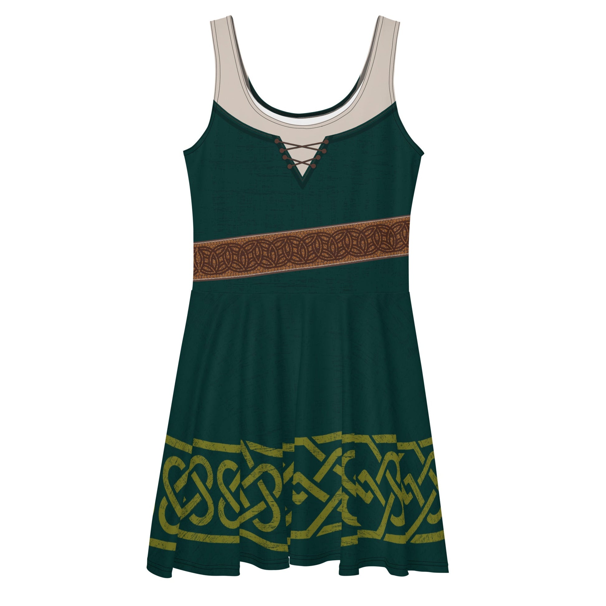 Brave Inspired Merida Skater Dress- Running Costume, Cosplay, Bounding bravedisney dressdisney halloween#tag4##tag5##tag6#