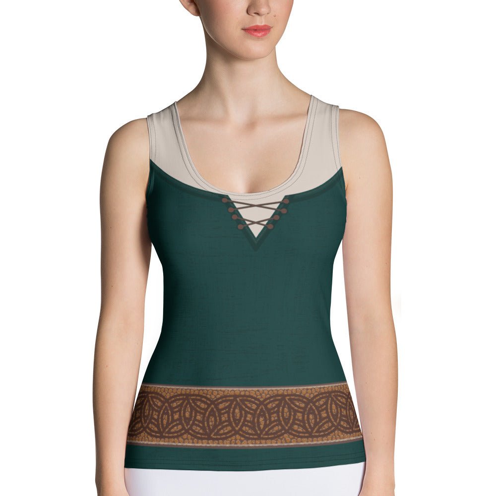 Brave Inspired Merida Tank Top- Running Costume, Cosplay, Bounding bravedisney dressdisney halloween#tag4##tag5##tag6#