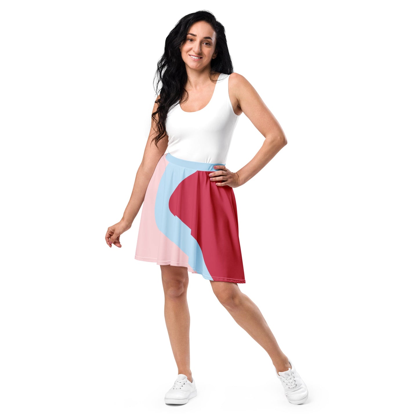 Bubblegum Wall Skater Skirt bubblegum walldisney adultWrong Lever Clothing