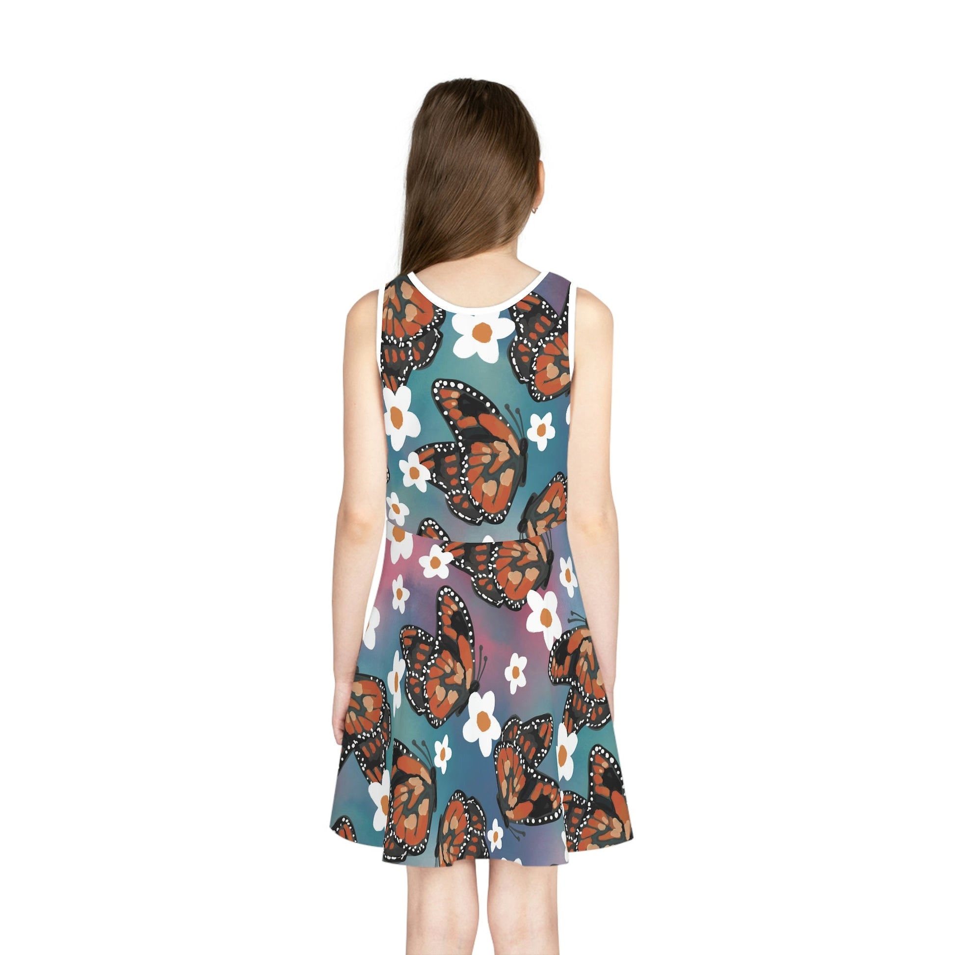 Butterfly Girls' Sleeveless Sundress All Over PrintAOPAOP Clothing#tag4##tag5##tag6#