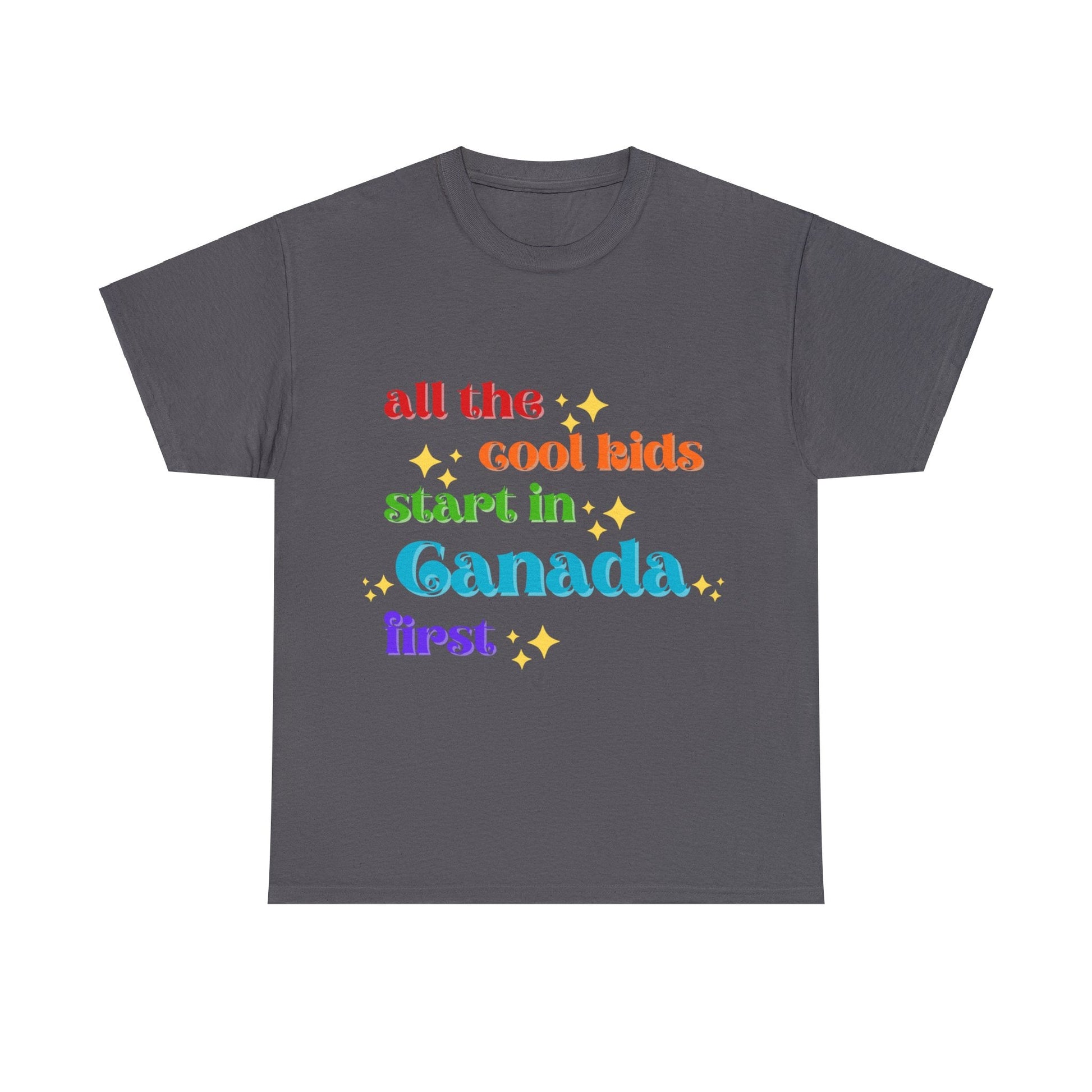 Canada First Unisex Heavy Cotton Tee adult epcot topCrew neckAdult T-ShirtWrong Lever Clothing