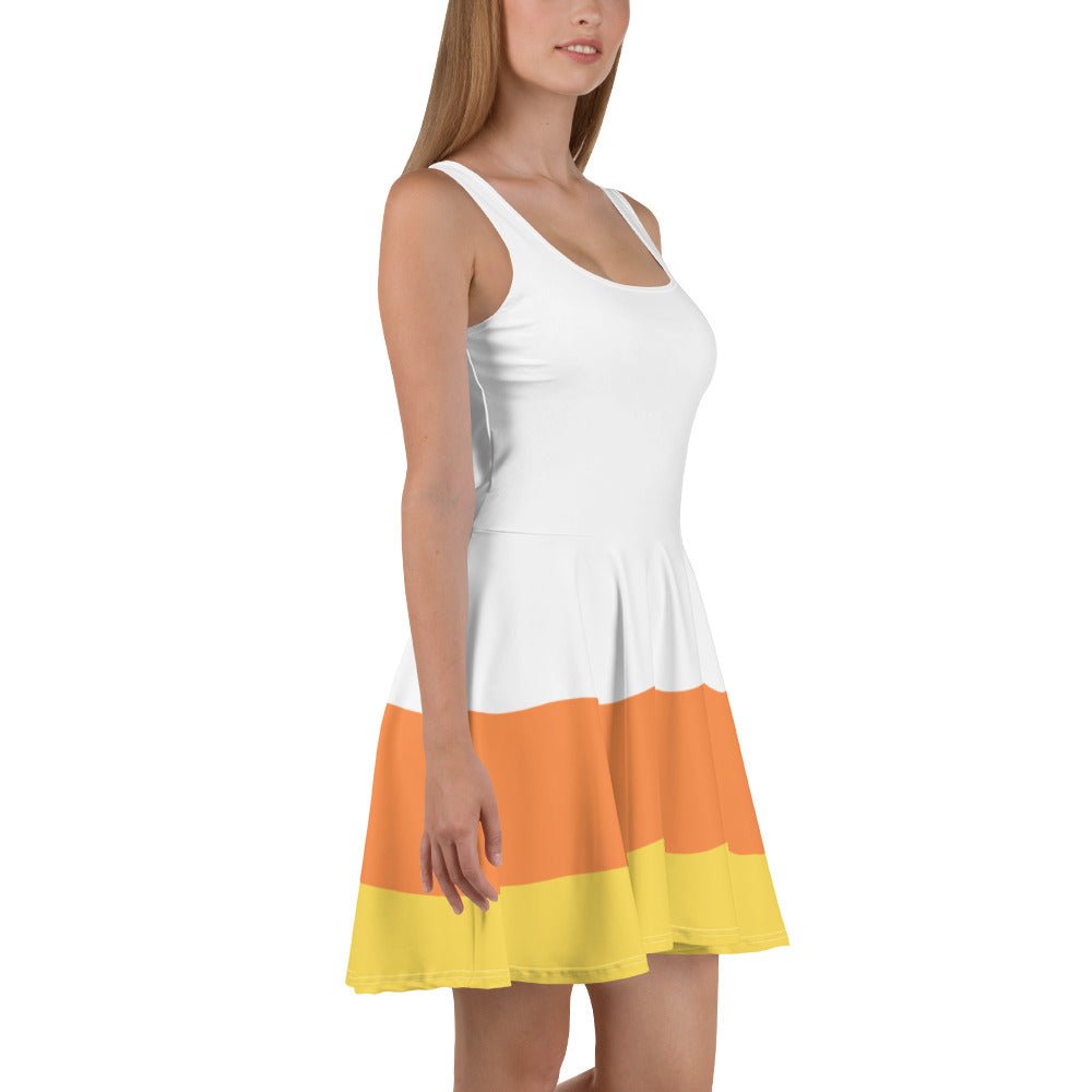 Candy Corn Skater Dress boo to youboundingcandy corn#tag4##tag5##tag6#