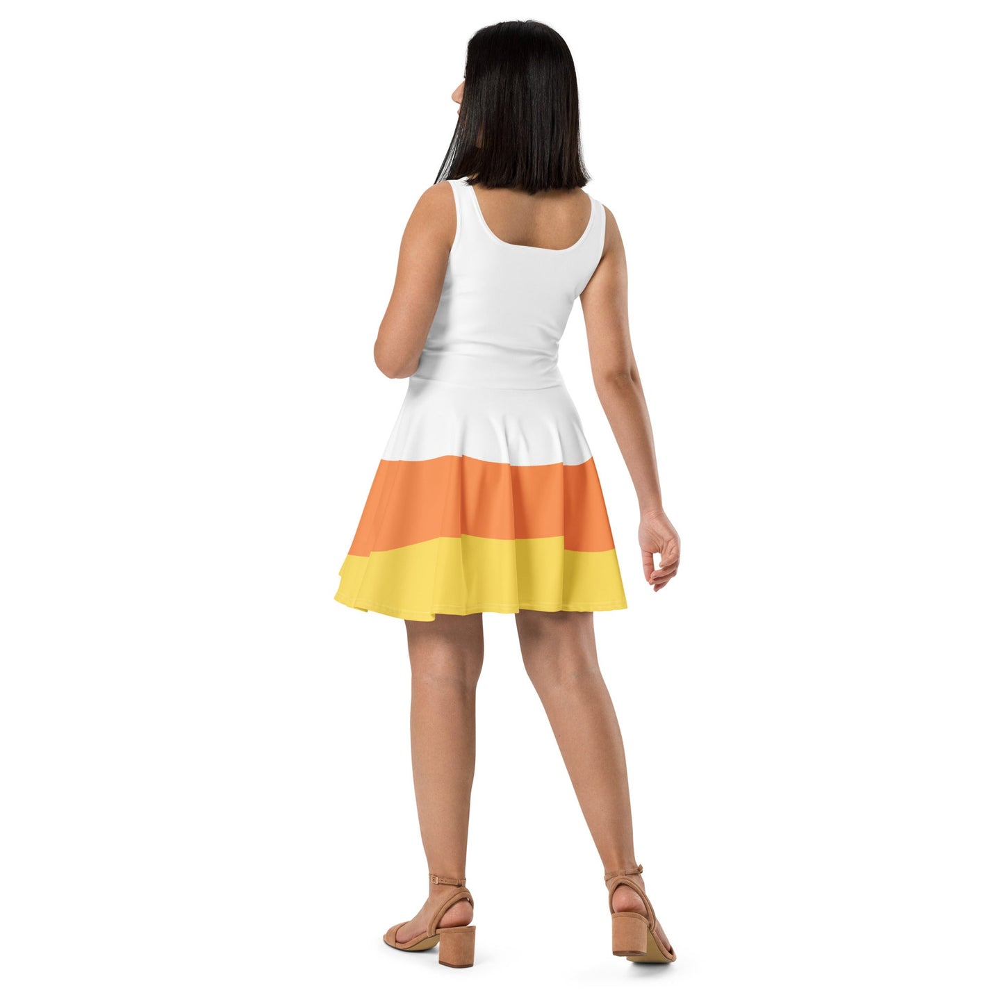 Candy Corn Skater Dress boo to youboundingcandy corn#tag4##tag5##tag6#