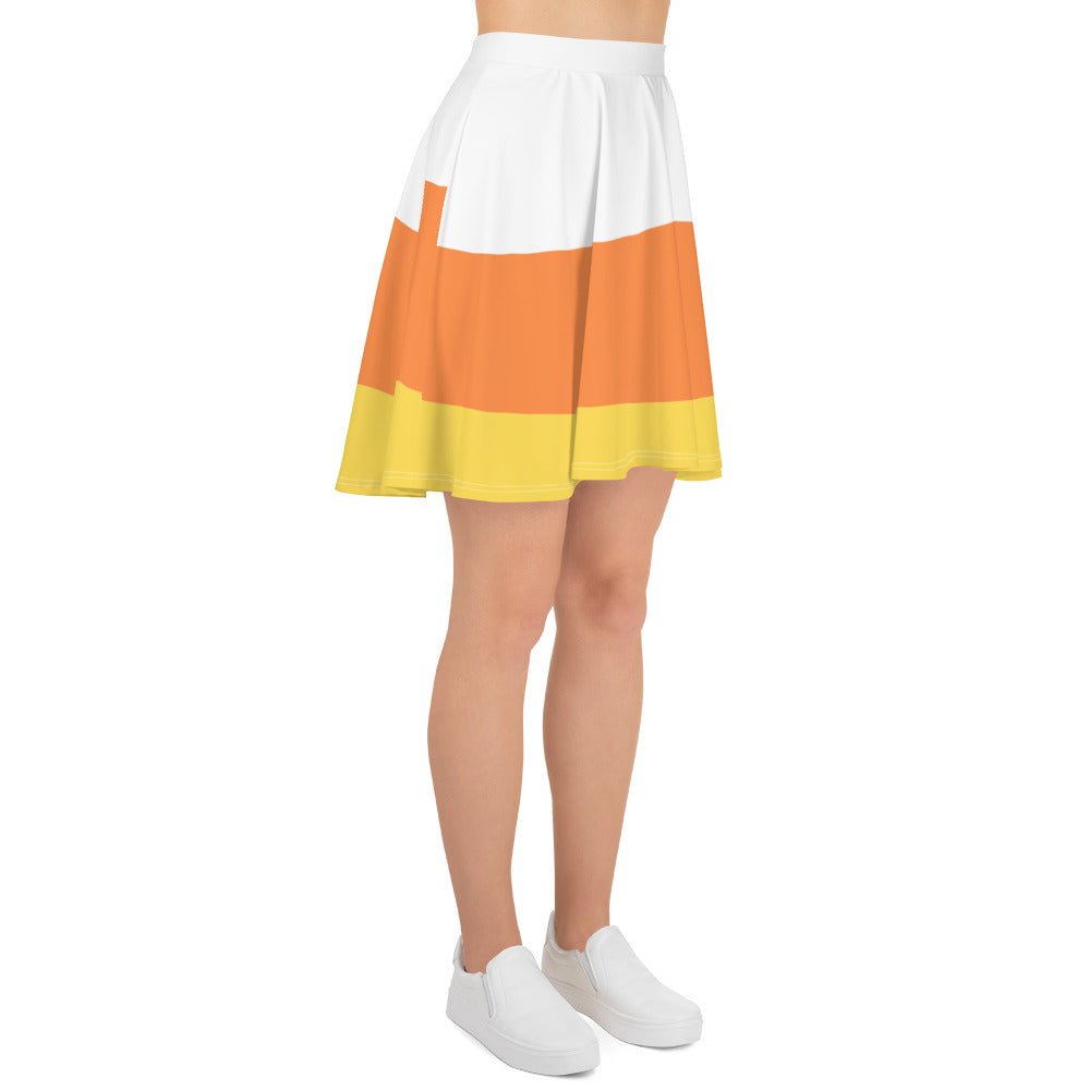Candy Corn Skater Skirt boo to youboundingcandy corn#tag4##tag5##tag6#