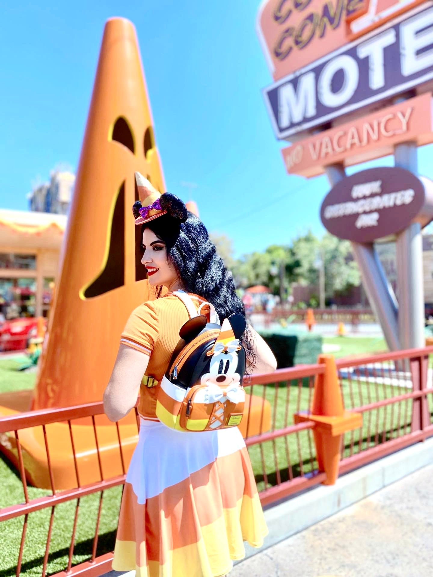 Candy Corn Skater Skirt boo to youboundingcandy corn#tag4##tag5##tag6#