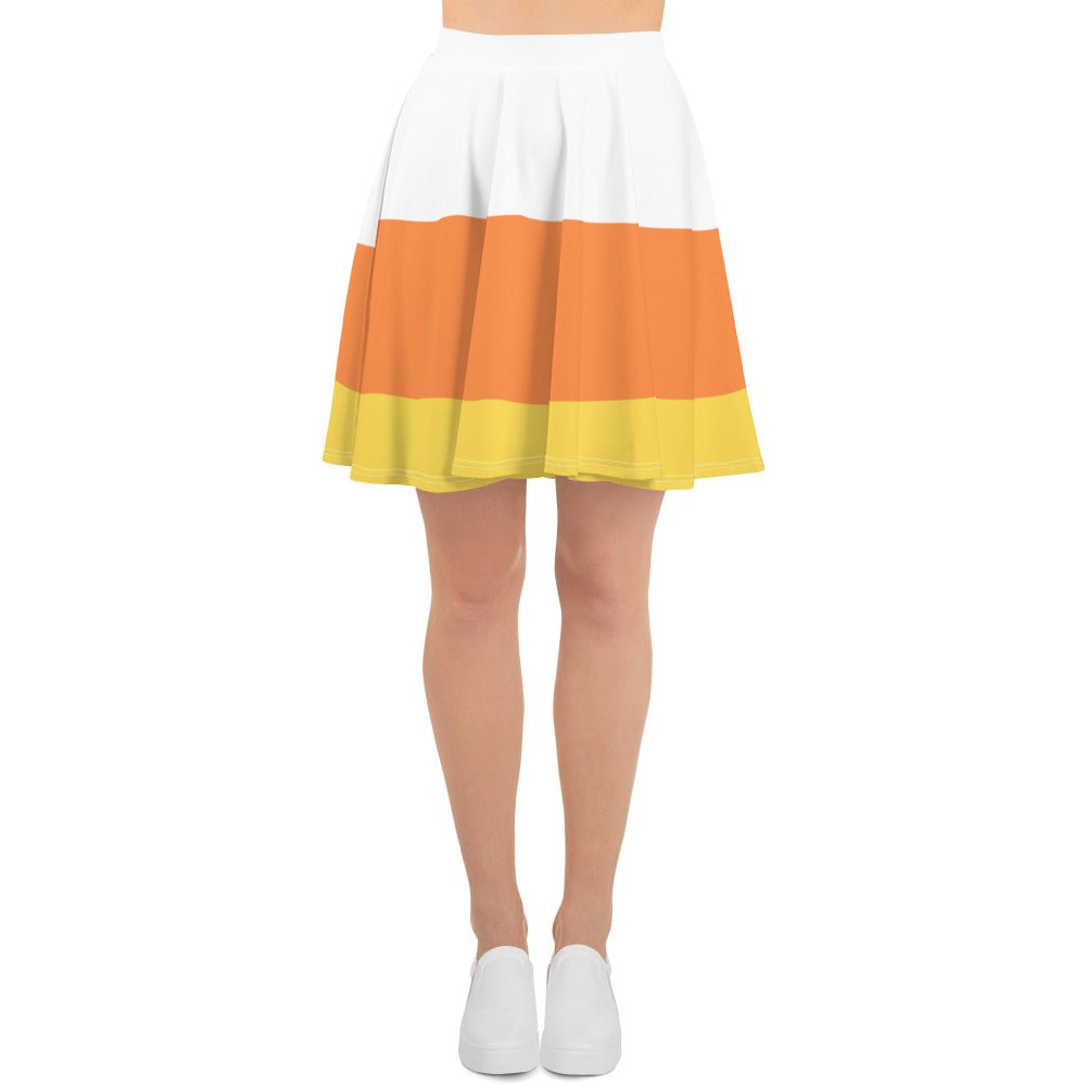 Candy Corn Skater Skirt boo to youboundingcandy corn#tag4##tag5##tag6#