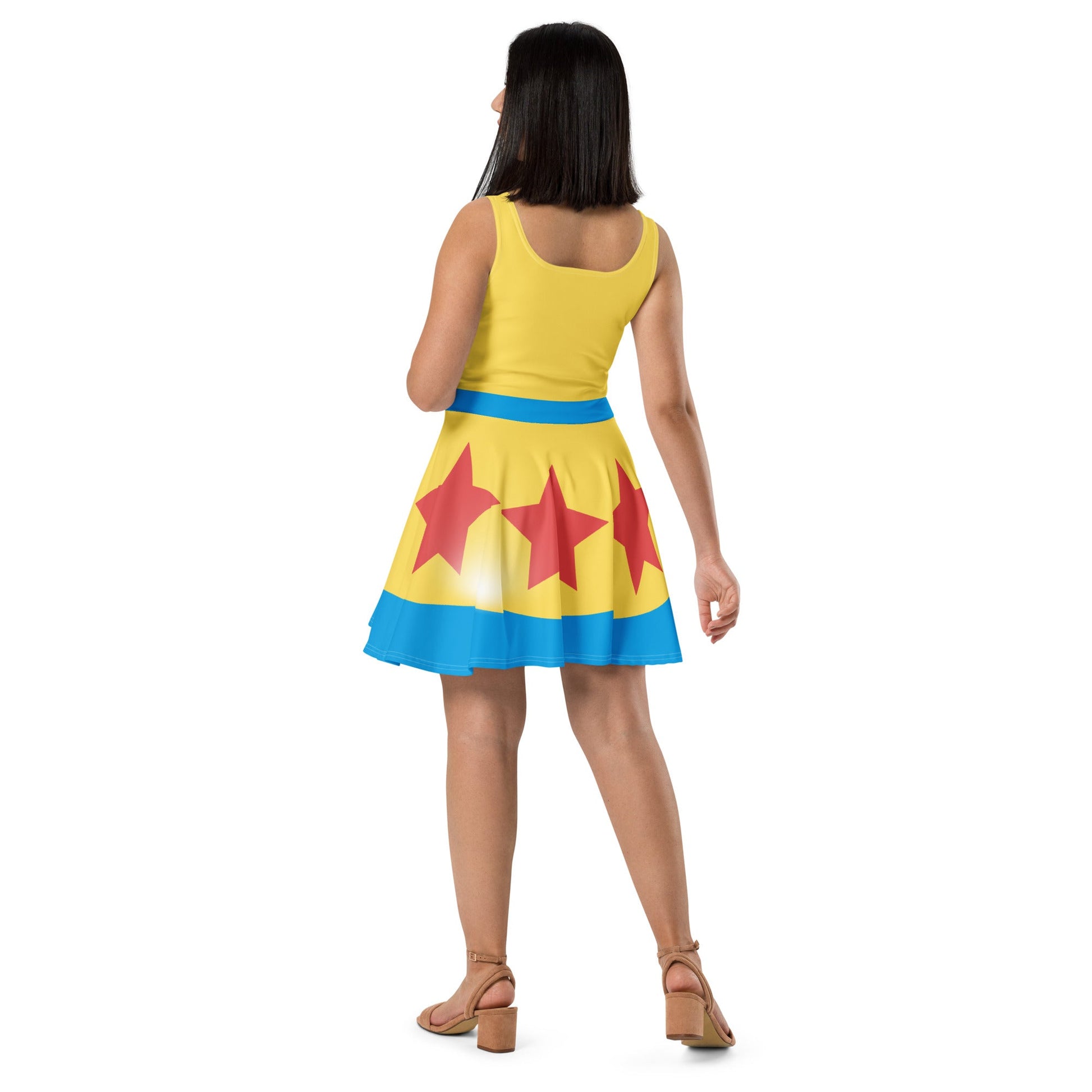 Cartoon Ball Skater Dress active wearboo to youcartoon style#tag4##tag5##tag6#