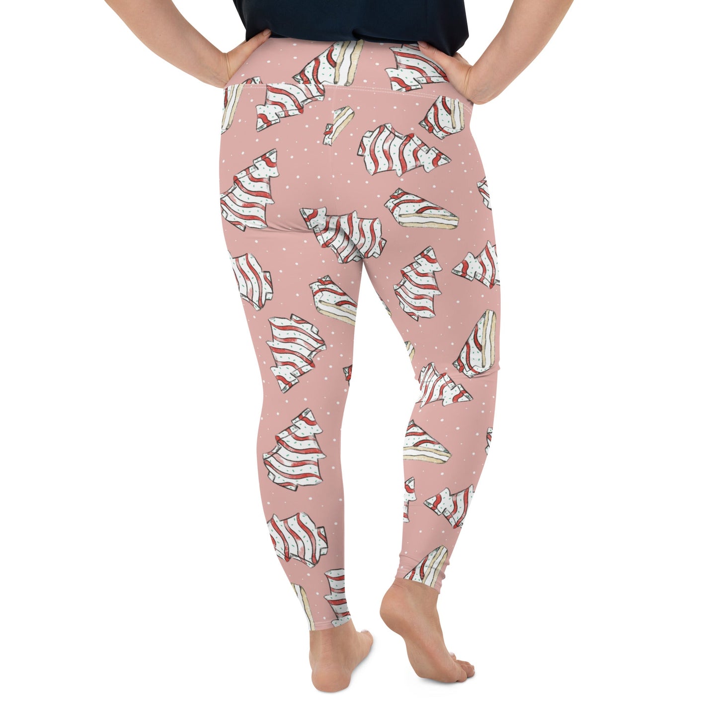 Christmas Cake Plus Size Leggings adult ugly sweater partycake leggingsLittle Lady Shay Boutique