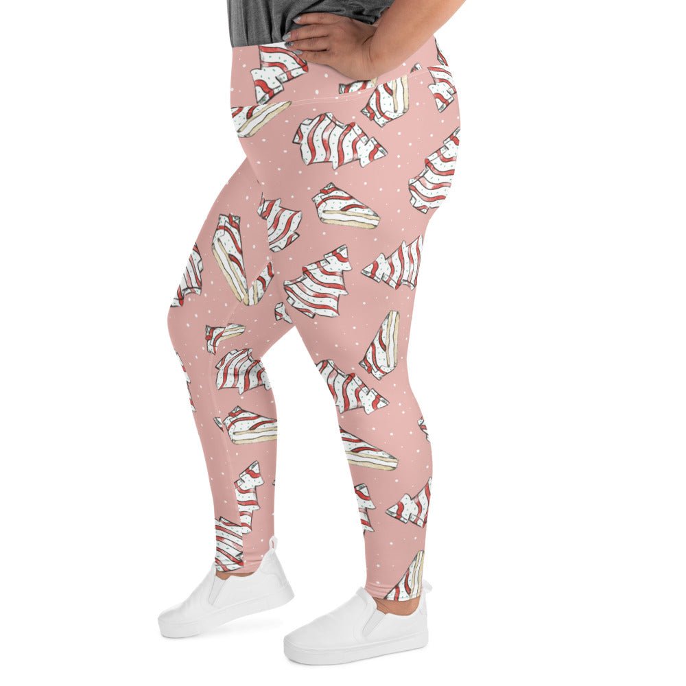 Christmas Cake Plus Size Leggings adult ugly sweater partycake leggingsLittle Lady Shay Boutique
