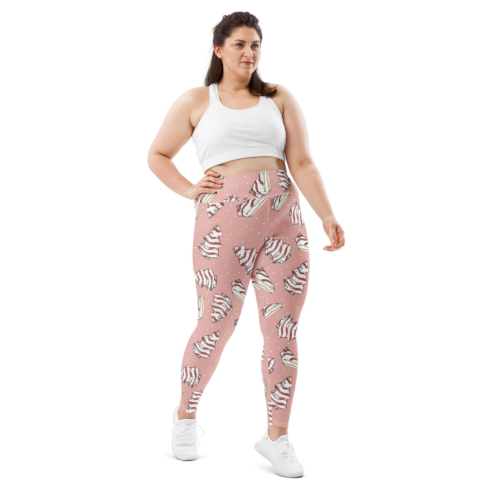Christmas Cake Plus Size Leggings adult ugly sweater partycake leggingsLittle Lady Shay Boutique