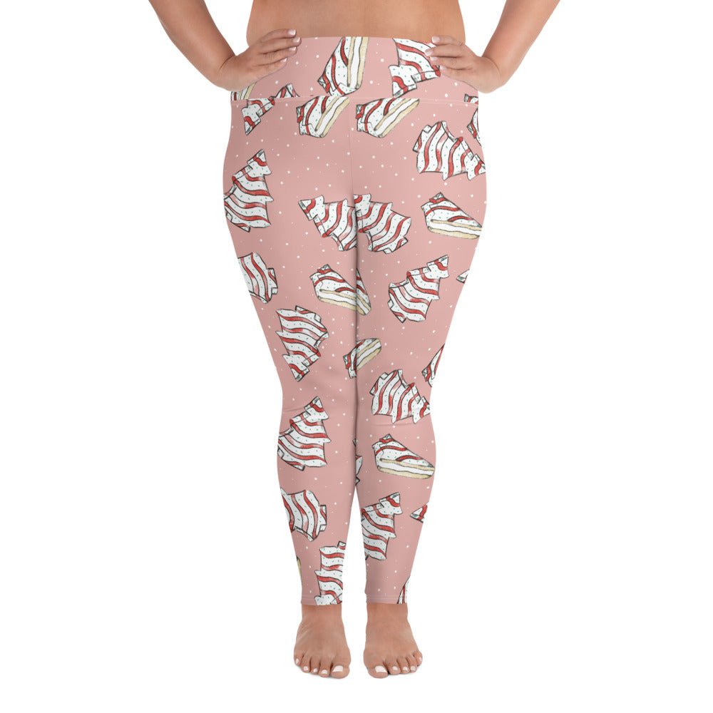 Christmas Cake Plus Size Leggings adult ugly sweater partycake leggingsLittle Lady Shay Boutique