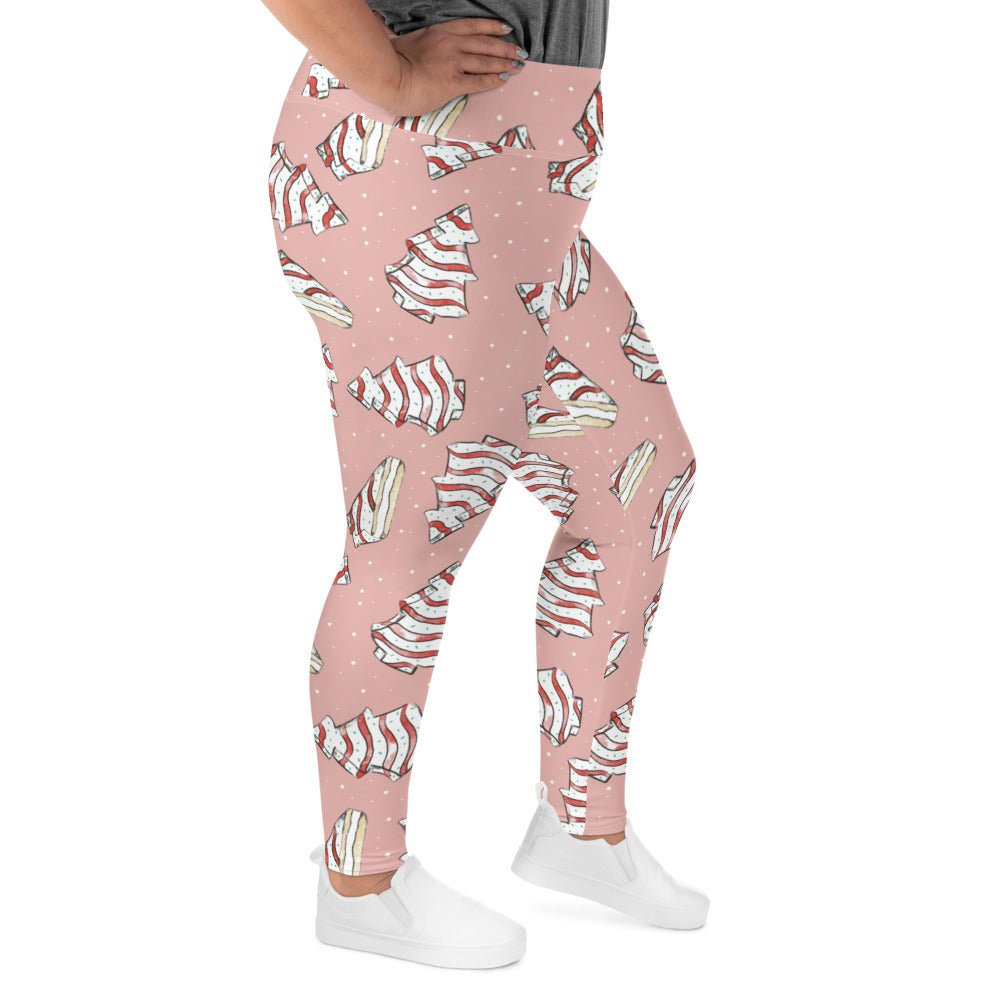 Christmas Cake Plus Size Leggings adult ugly sweater partycake leggingsLittle Lady Shay Boutique