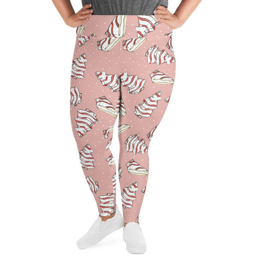 Christmas Cake Plus Size Leggings adult ugly sweater partycake leggingsLittle Lady Shay Boutique