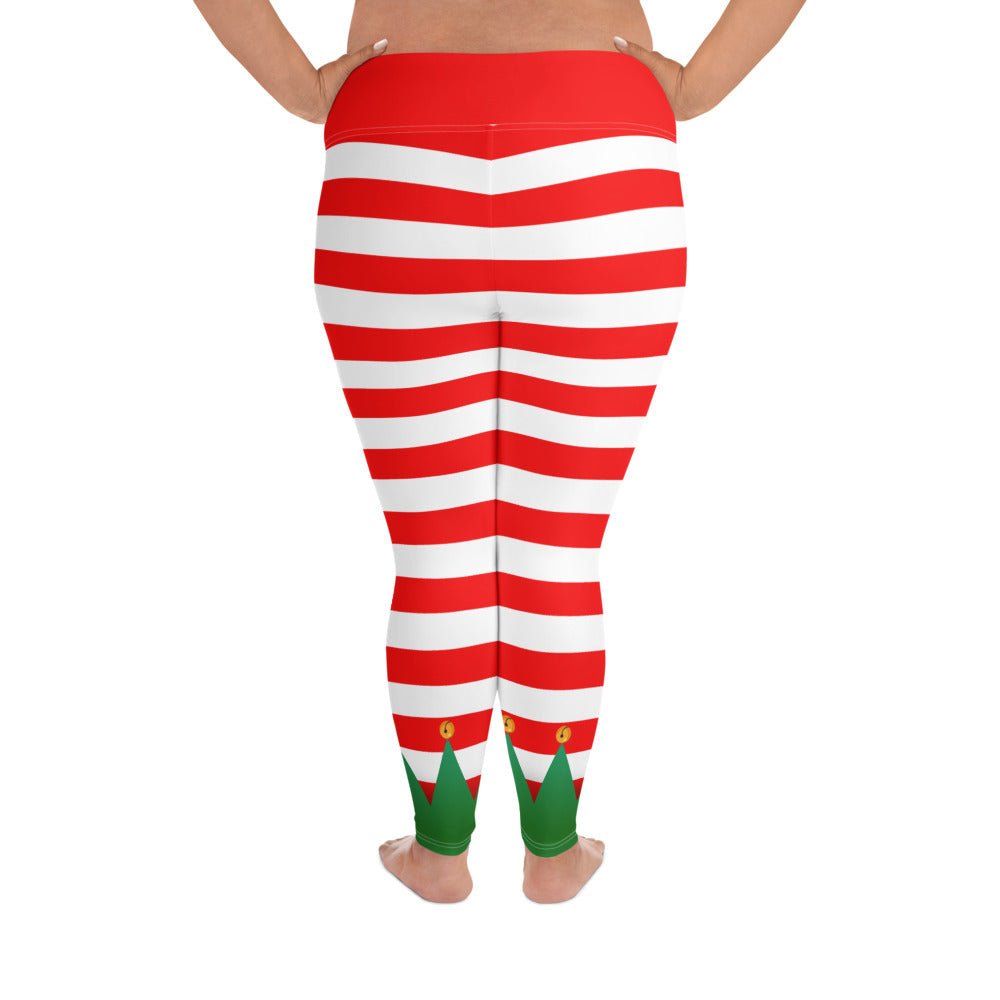 Christmas Elf Plus Size Leggings adult christmasadult elfadult elf leggings#tag4##tag5##tag6#
