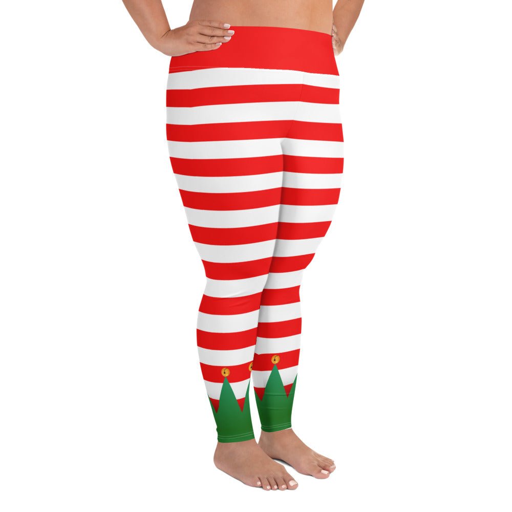 Christmas Elf Plus Size Leggings adult christmasadult elfadult elf leggings#tag4##tag5##tag6#