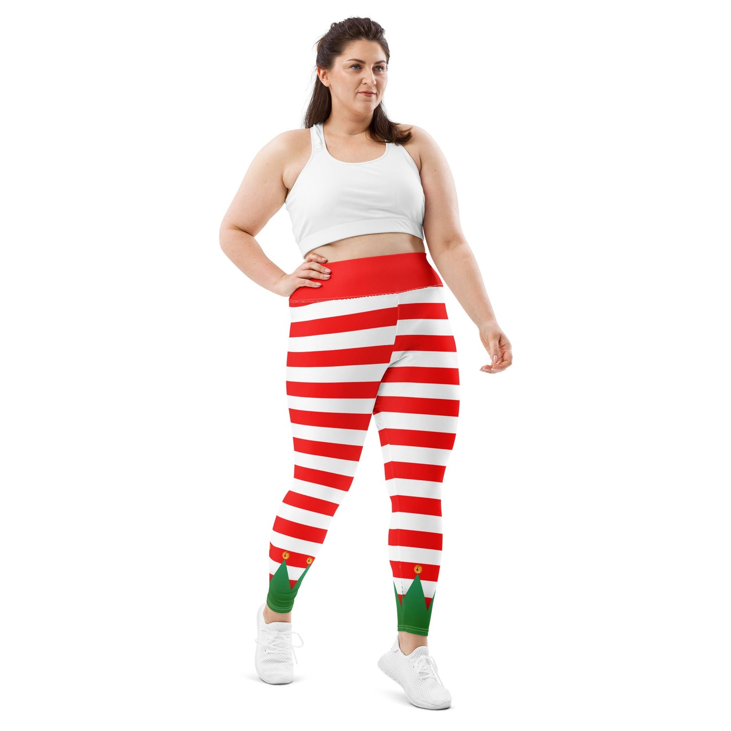 Christmas Elf Plus Size Leggings adult christmasadult elfadult elf leggings#tag4##tag5##tag6#