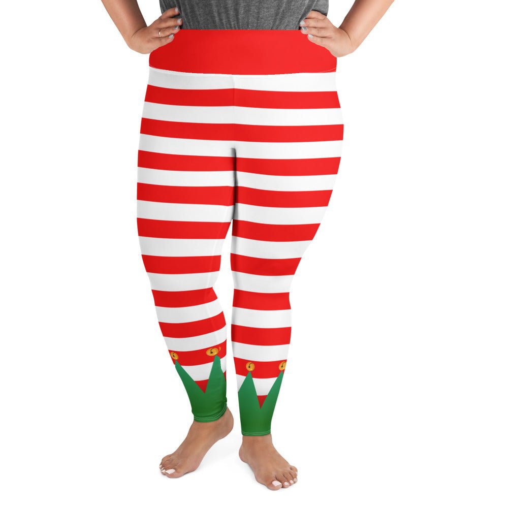 Christmas Elf Plus Size Leggings adult christmasadult elfadult elf leggings#tag4##tag5##tag6#