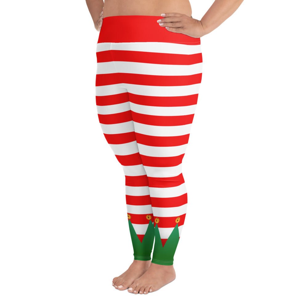 Christmas Elf Plus Size Leggings adult christmasadult elfadult elf leggings#tag4##tag5##tag6#