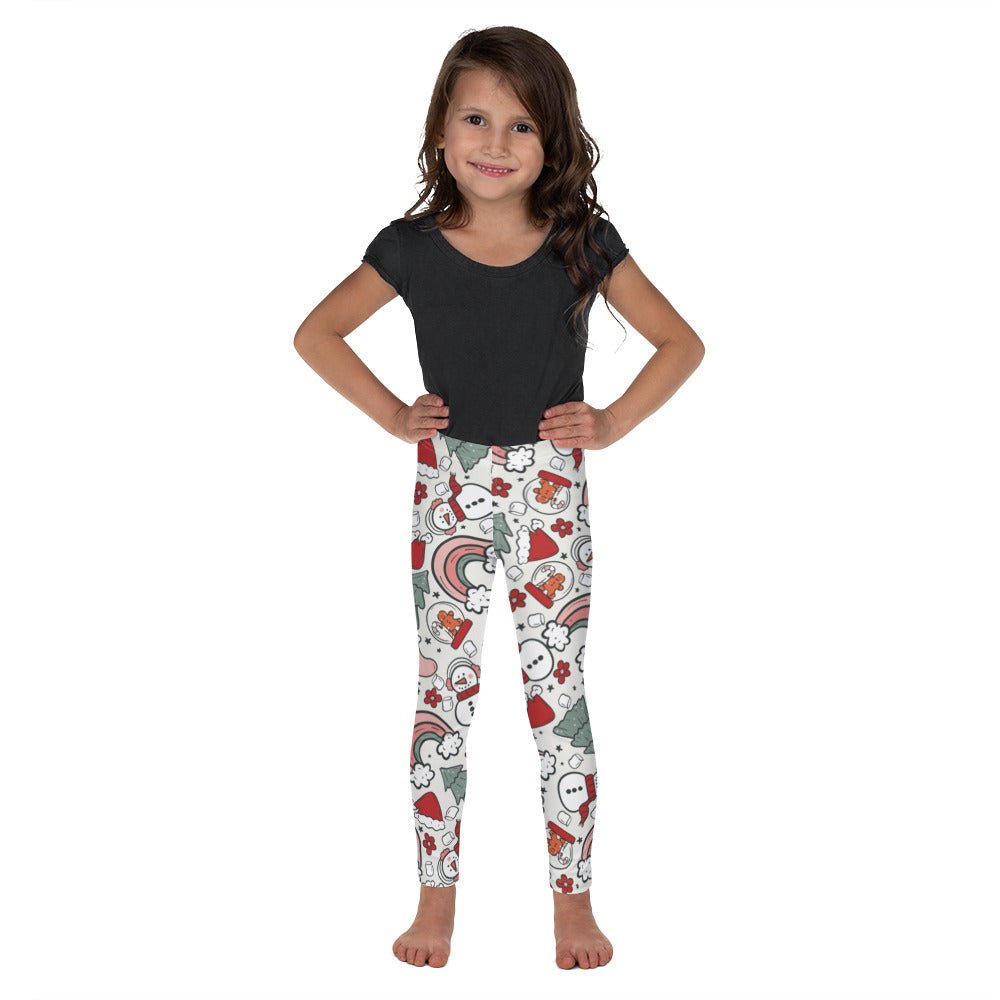 Christmas Rainbow Kid's Leggings happiness is addictive#tag4##tag5##tag6#